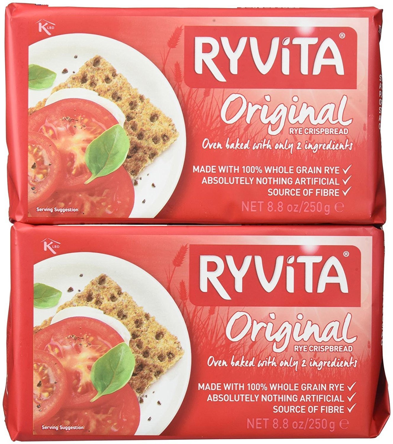 Ryvita Original Rye Crispbread, 7 oz, 2 pk