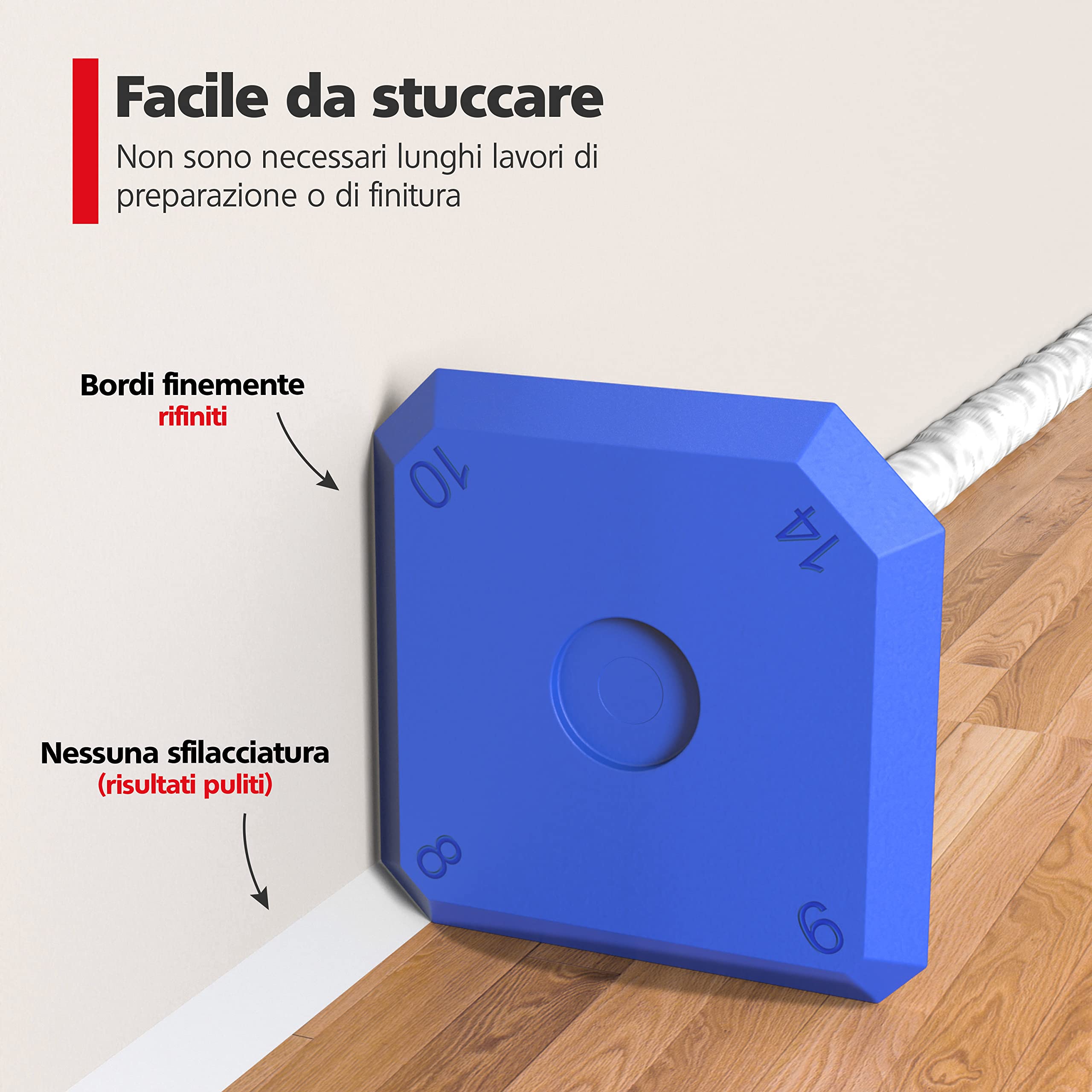RAVN HAMAN Set di 5 Strumenti per Calafataggio Blu - Kit di raschietto spatola per sigillante con 23 forme diverse - Spatola per giunti per silicone e acrilico - Con scatola di custodia