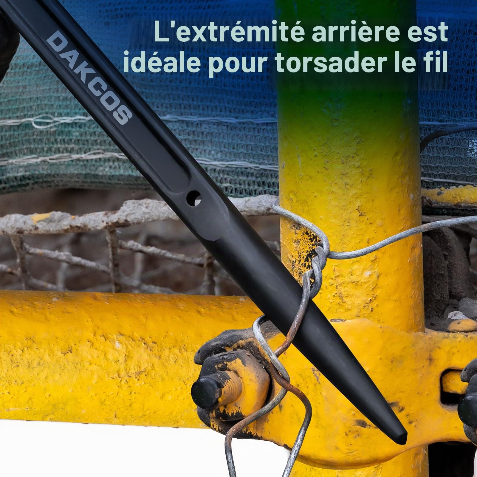DAKCOS Cliquet d'échafaudage 19/22 mm 3 en 1 réversible droite/gauche en CR-V avec phosphatation noire résistante à la corrosion
