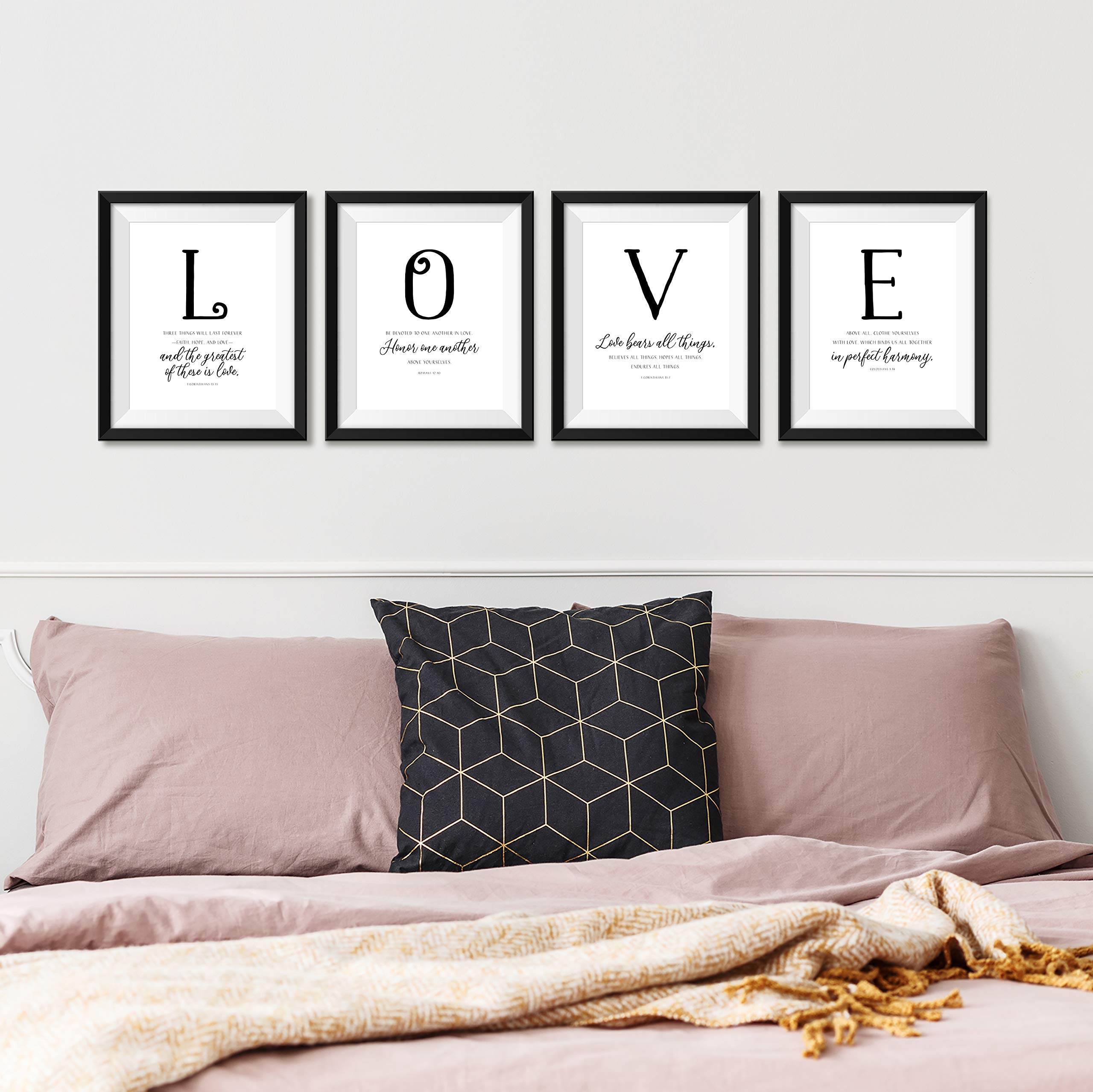Buy LOVE Wall Decor Scripture Wall Art and Bible Verses Wall Decor