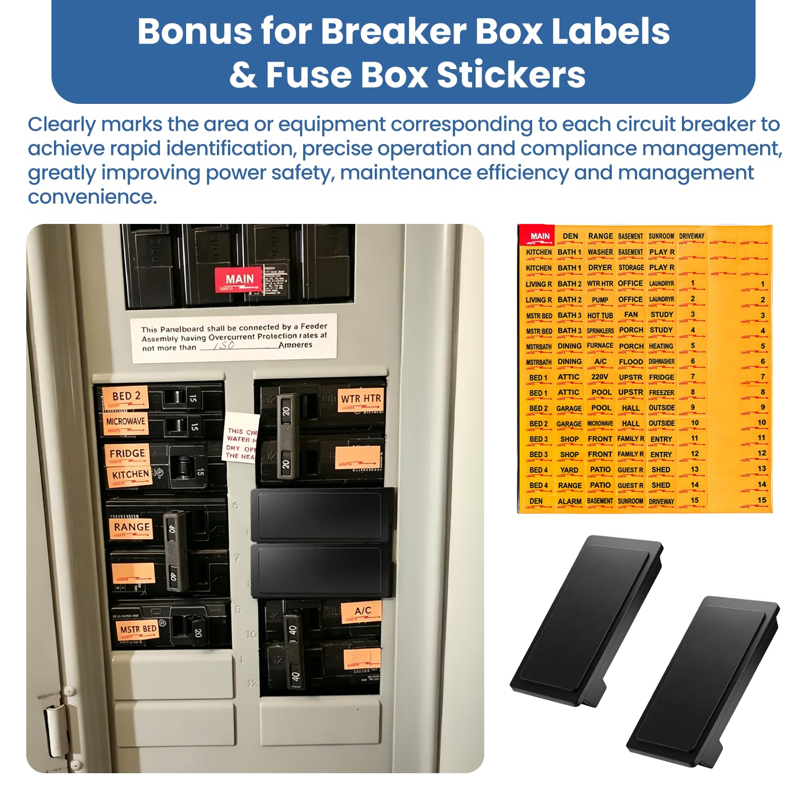 12 Pack ECQF3P Circuit Breaker Filler Plates Blank Panel Covers — Amazon image 6