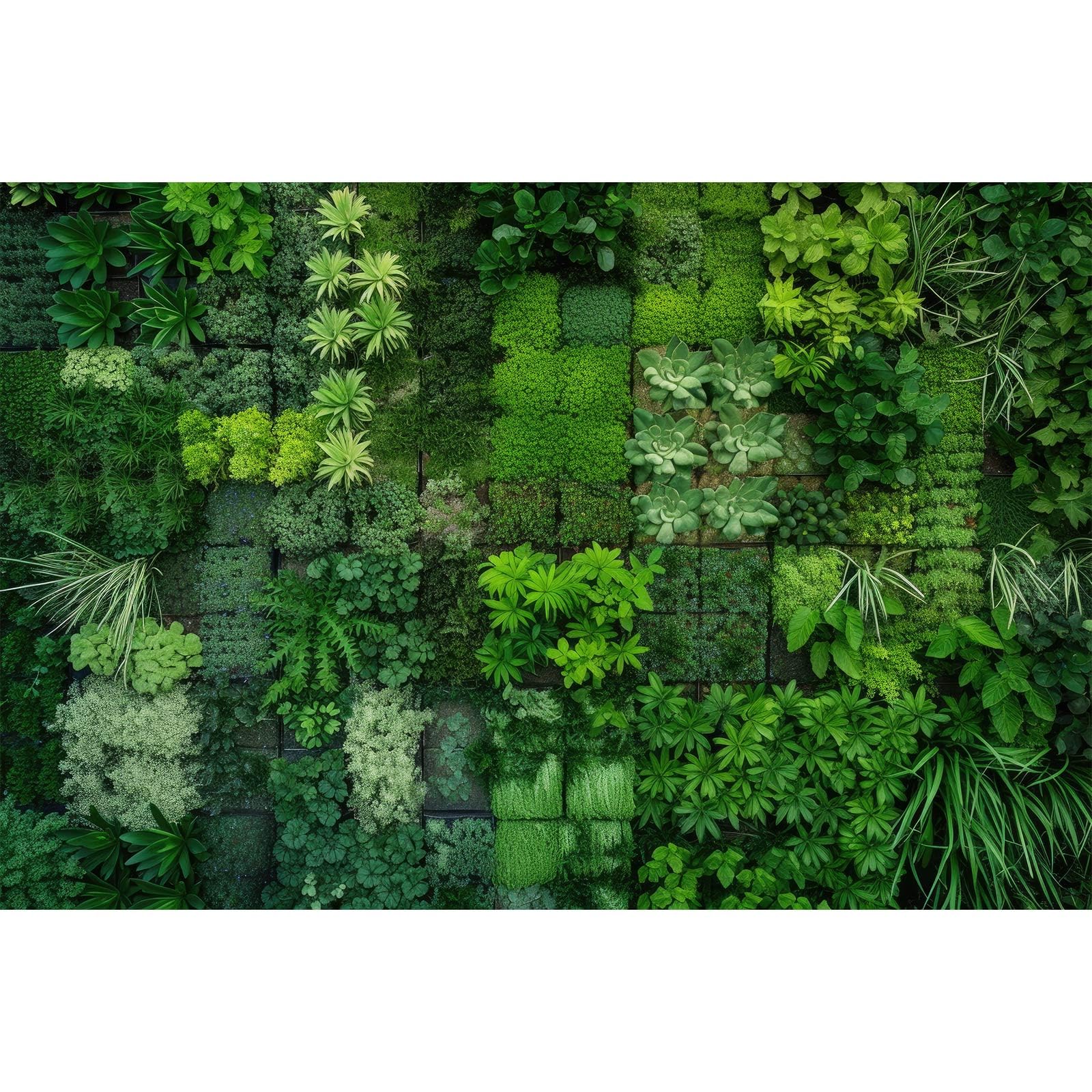 Succulent Plants Aquarium Background Thriving Tropical Green Plants Terrarium Background Sustainable Greenscape Theme Fish Tank Background Natural Green Plants Landscapes Reptile Background 60x24in