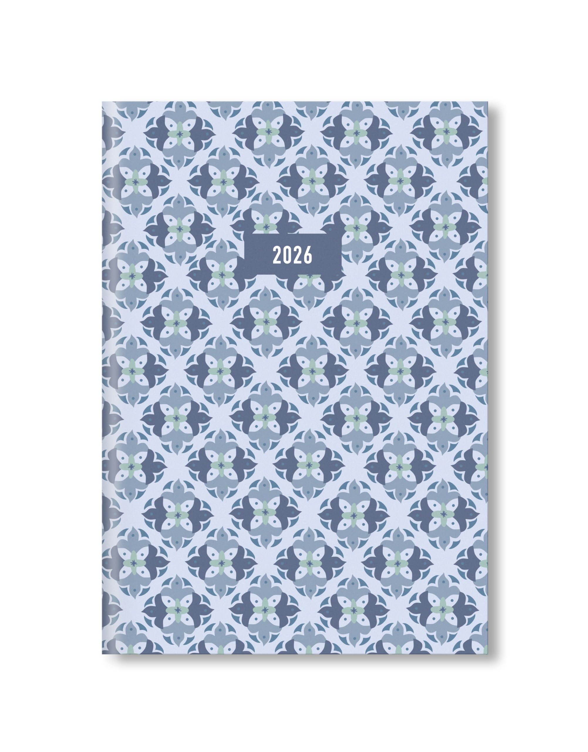 Letts of London Morocco A5 week to view 2026 diary - Blue 26-082495