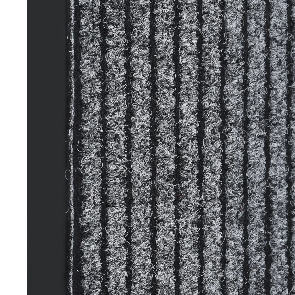 Maison & Jardin - Paillasson Rayé Gris 40x60 cm - Déco