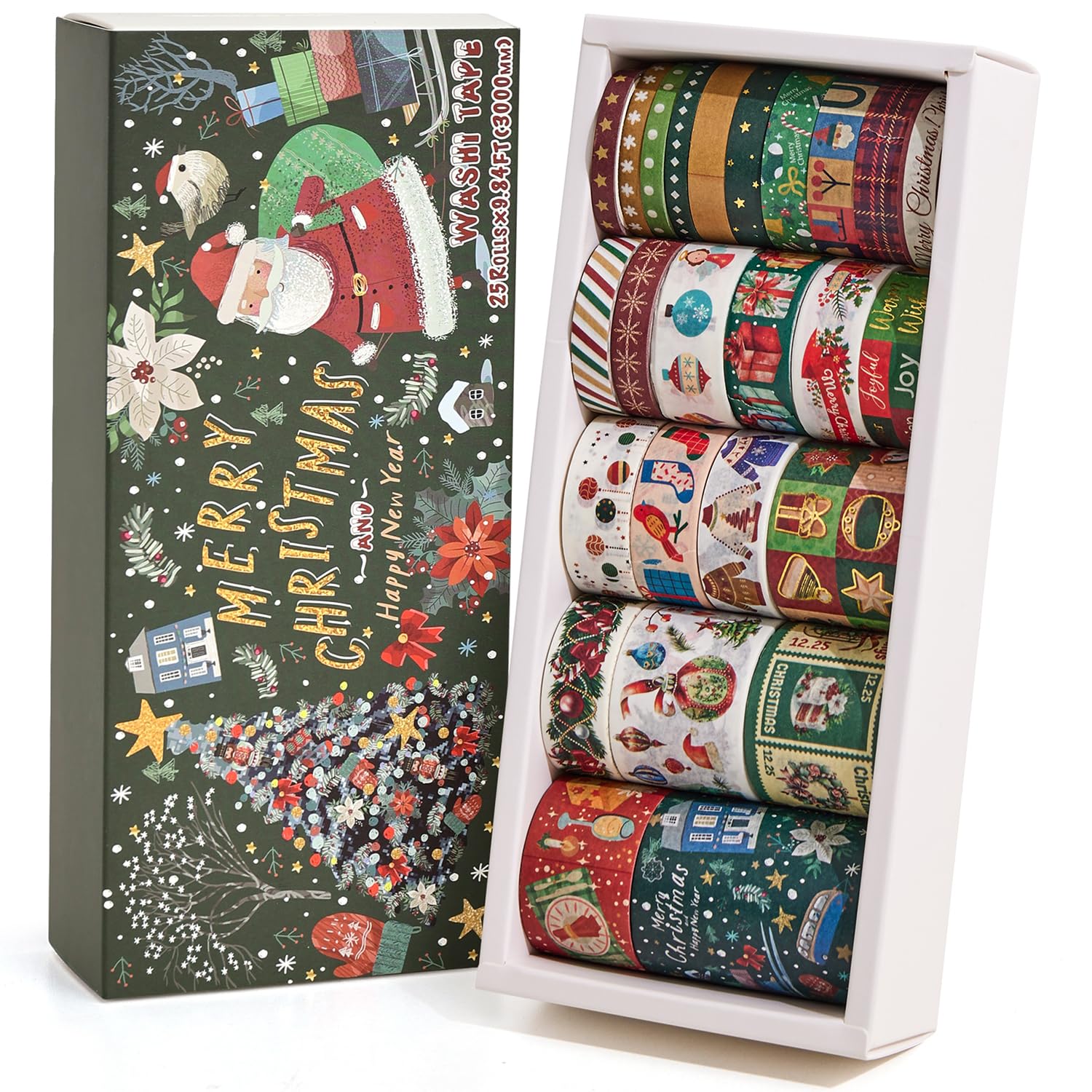 Vintage Washi Tape Set - Butterflies & Flowers -11
