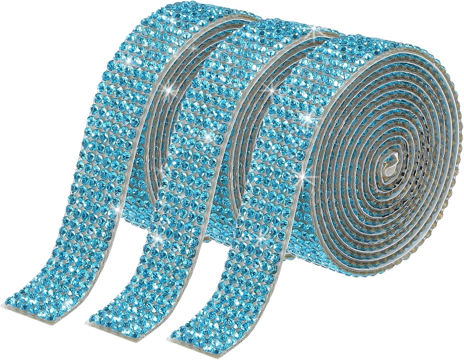 Amazon.com: MECCANIXITY 3 Roll 3 Yard 12mm Self Adhesive Crystal ...