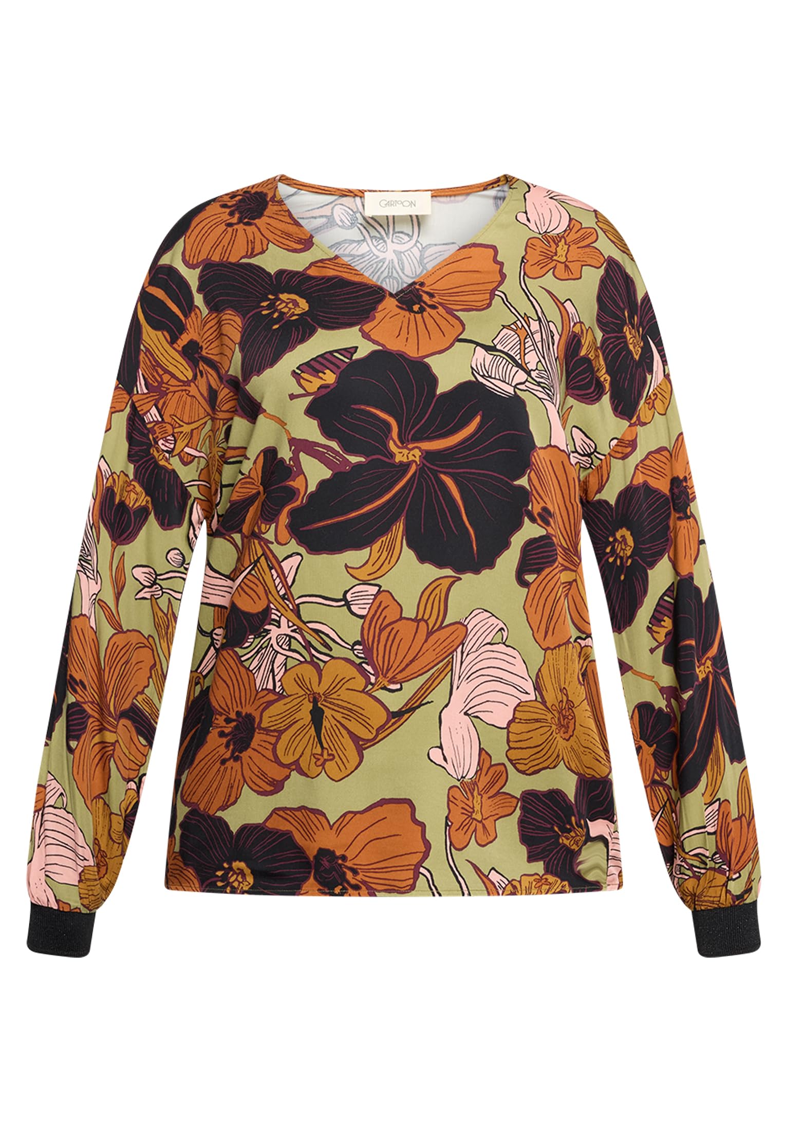 Cartoon Damen Casual-Bluse mit Knöpfen