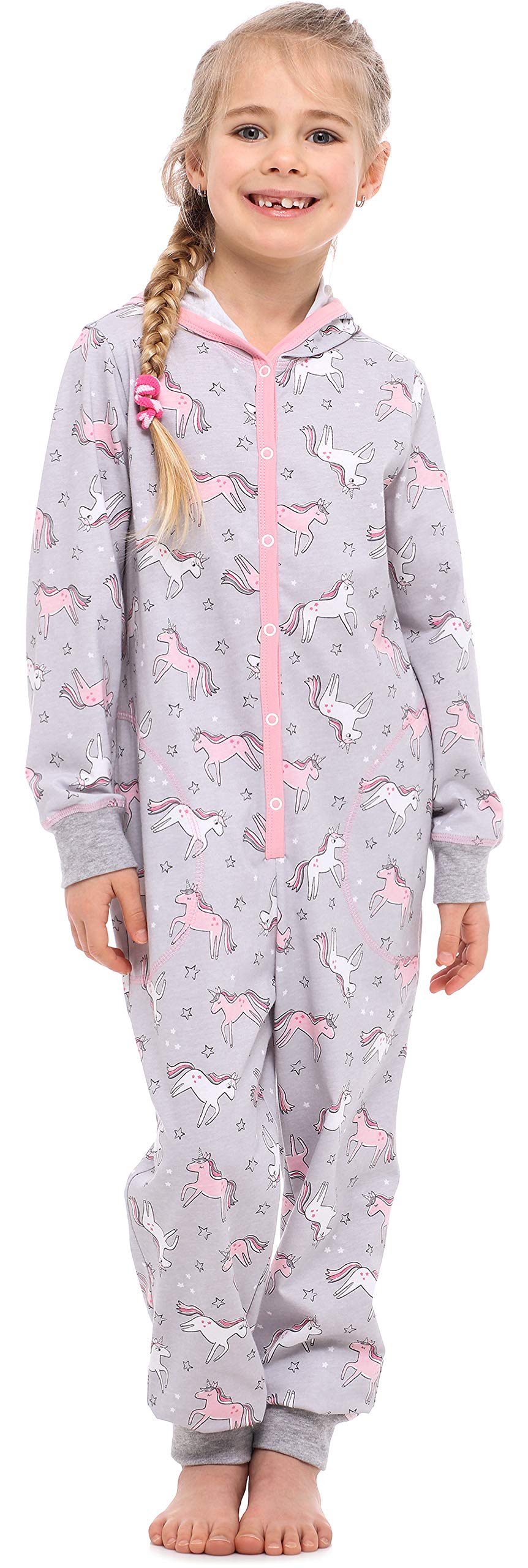 Merry Style Pijama Entero Una Pieza Ropa con Capucha de Cama Niña MS10-223