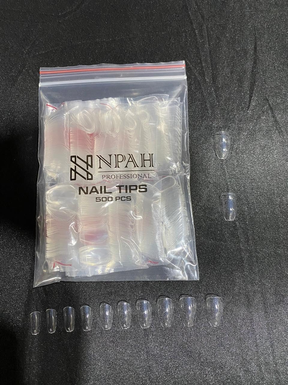 Acrylic False Nail Tips, 500 PCS Artificial Fake Nail Tips for Nail Art, 10 Sizes Full Cover Nail Extensions for DIY Manicure, Professional Salon & Home Use, Clear (5C Nails)-image-38