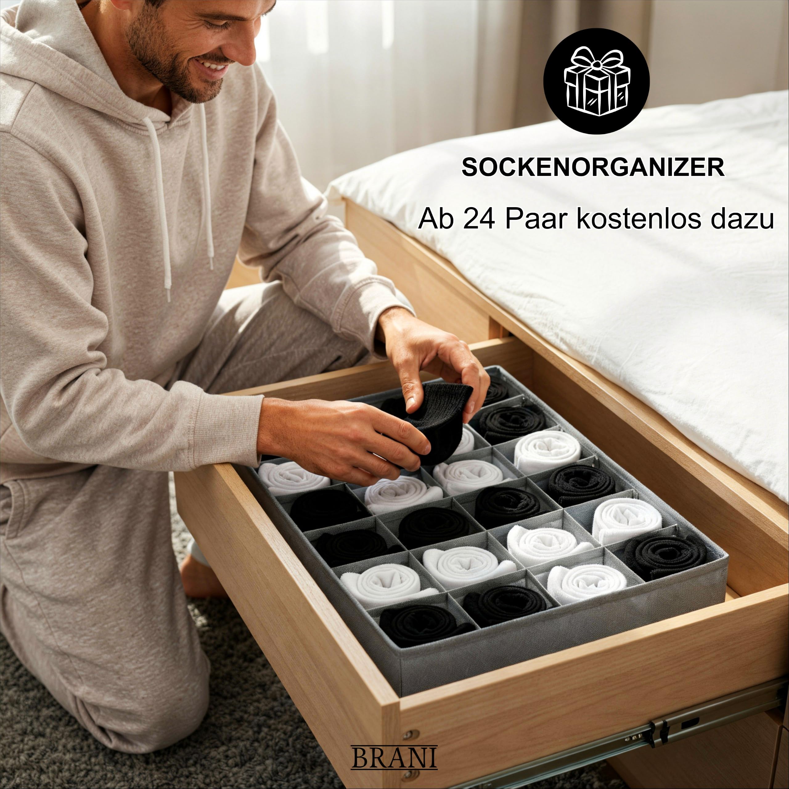 BRANI Knöchelsocken Damen & Herren – Sneakersocken Kurzsocken – Atmungsaktive Baumwolle – Herrensocken Damensocken