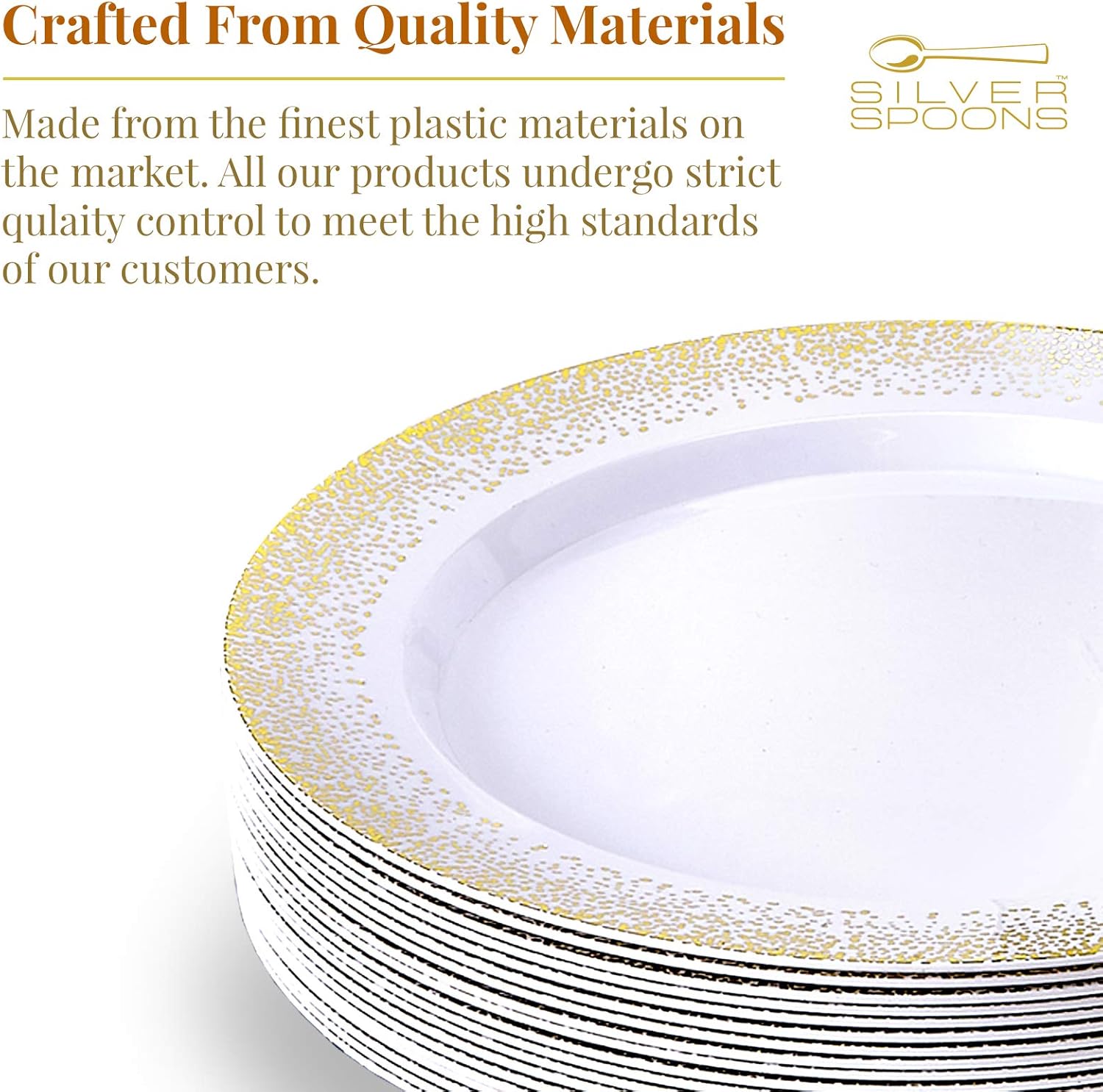 Black Friday Sale 2022 DISPOSABLE DINNER PLATES - 20 pc - Heavy Duty Plastic Dishes - Elegant Fine China Look - Mist – White/Gold 10.25” Review Discount DISPOSABLE DINNER PLATES - 20 pc - Heavy Duty Plastic Dishes - Elegant Fine China Look - Mist – White/Gold 10.25”