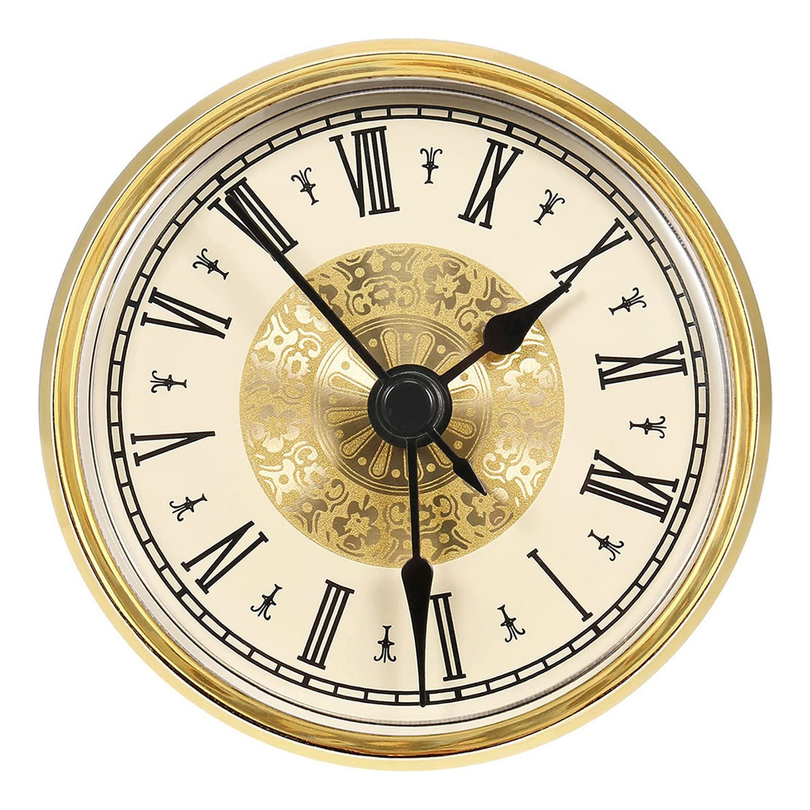 Pepwe Golden Frame Fancy R Clock Craft Insert Clocks Movement Diameter 70Mm Number For Home Multifunctional Installation Part