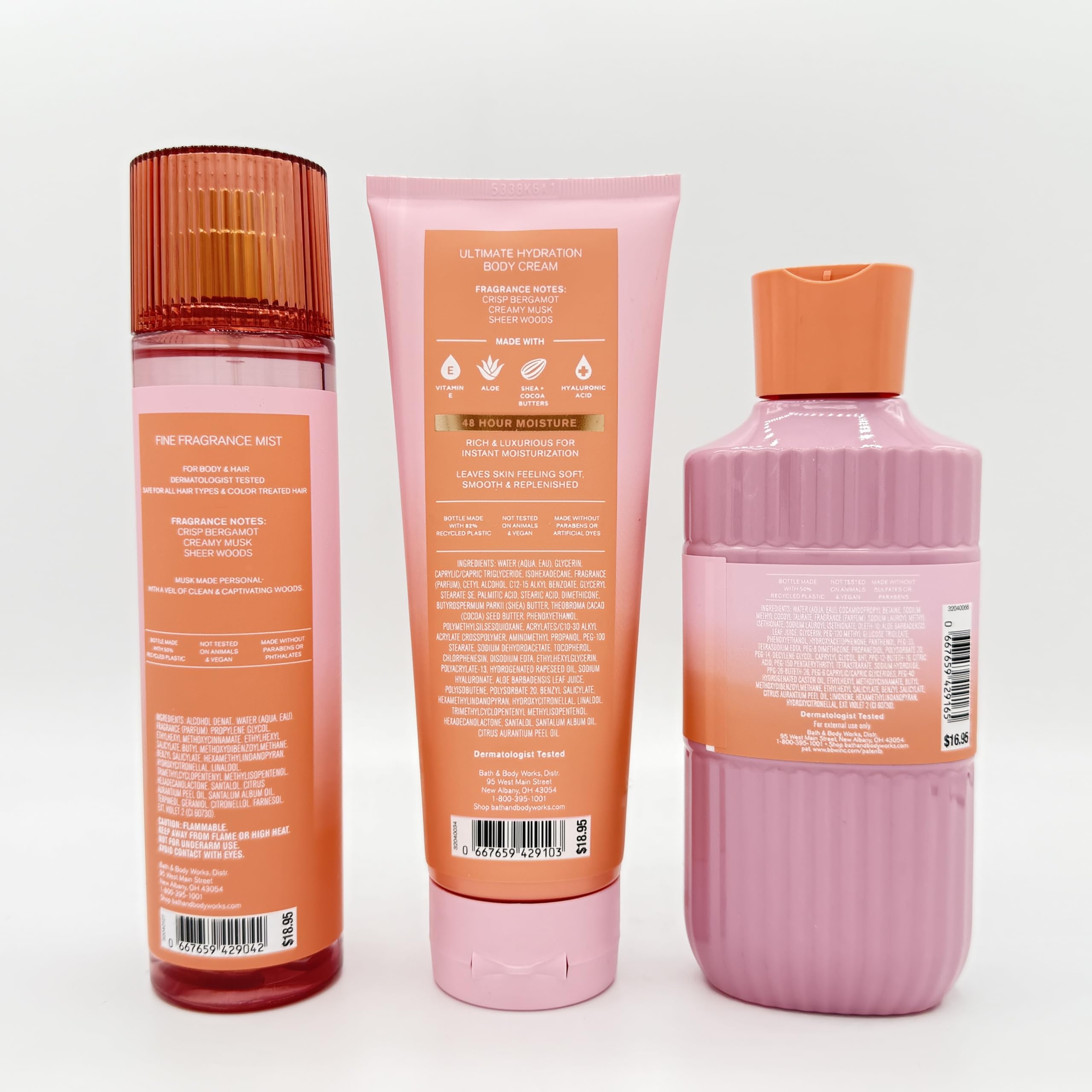 Amazon.com : Bath & Body Works Fresh Musk 3-Piece Set | Includes