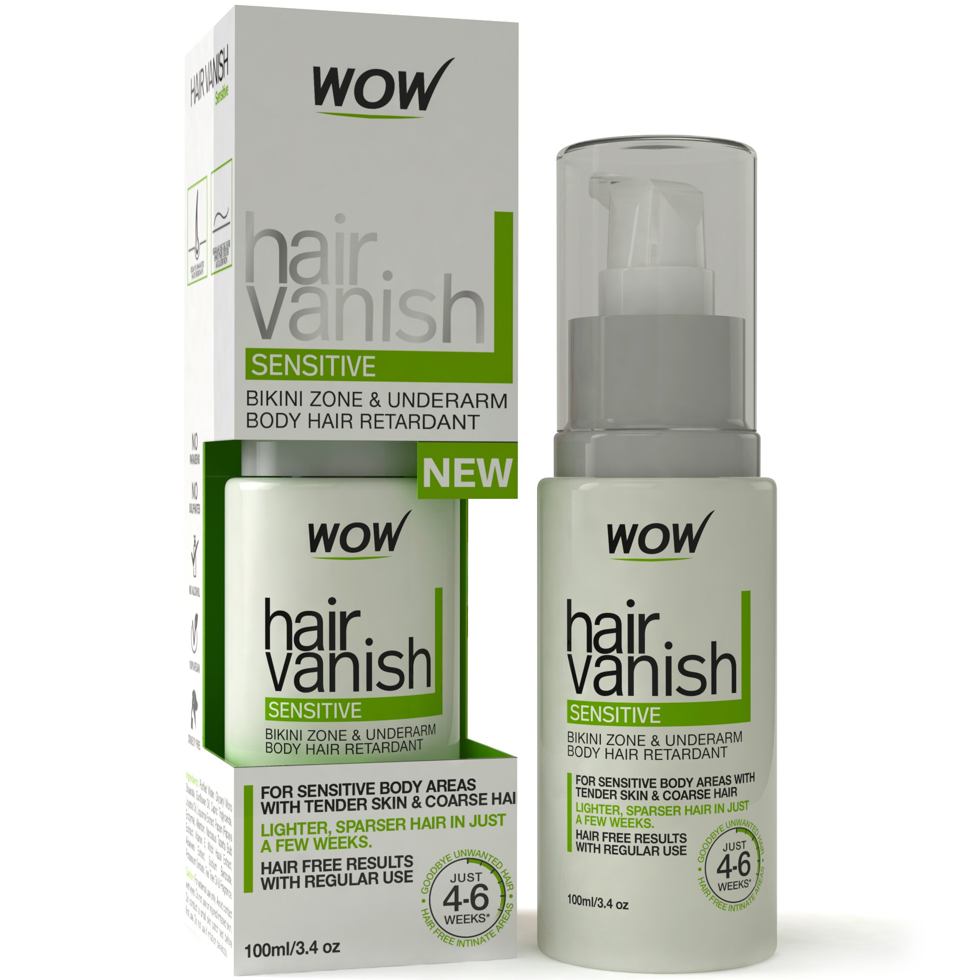 WOW Hair Vanish Sensitive - 100 ml