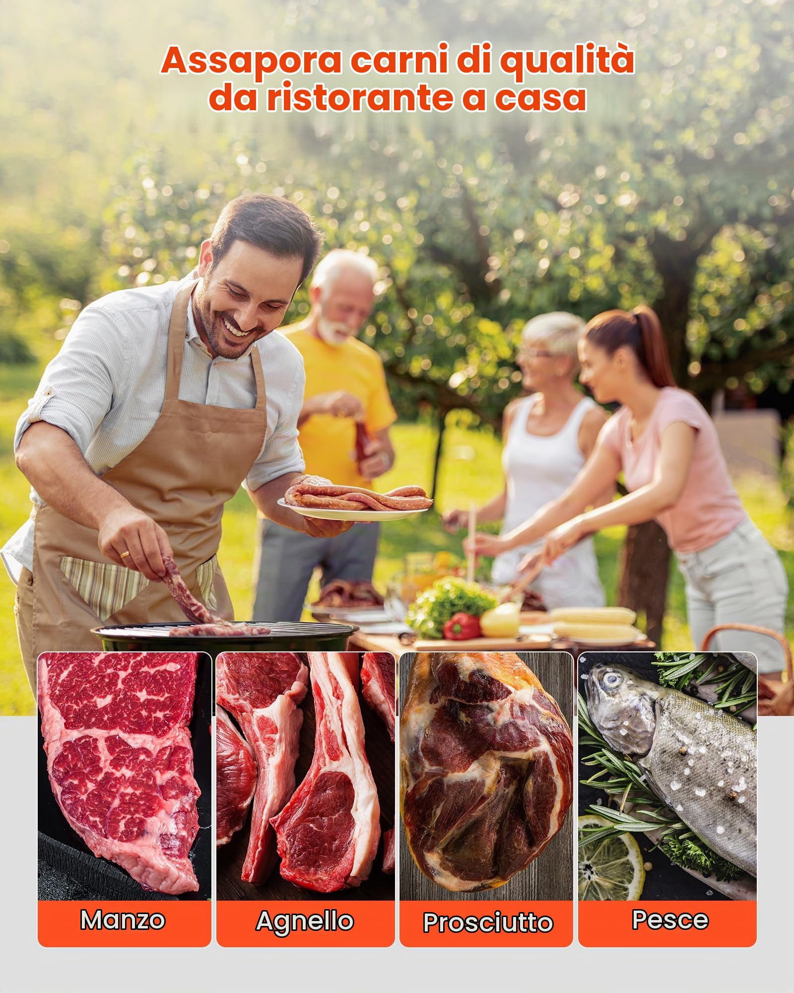 VEVOR Armadio per Stagionatura della Carne da 45 kg, Armadietto per Essiccazione della Carne con Controllo Preciso della Temperatura e dell'Umidità, Macchina per Stagionatura della Bovina per Cucina