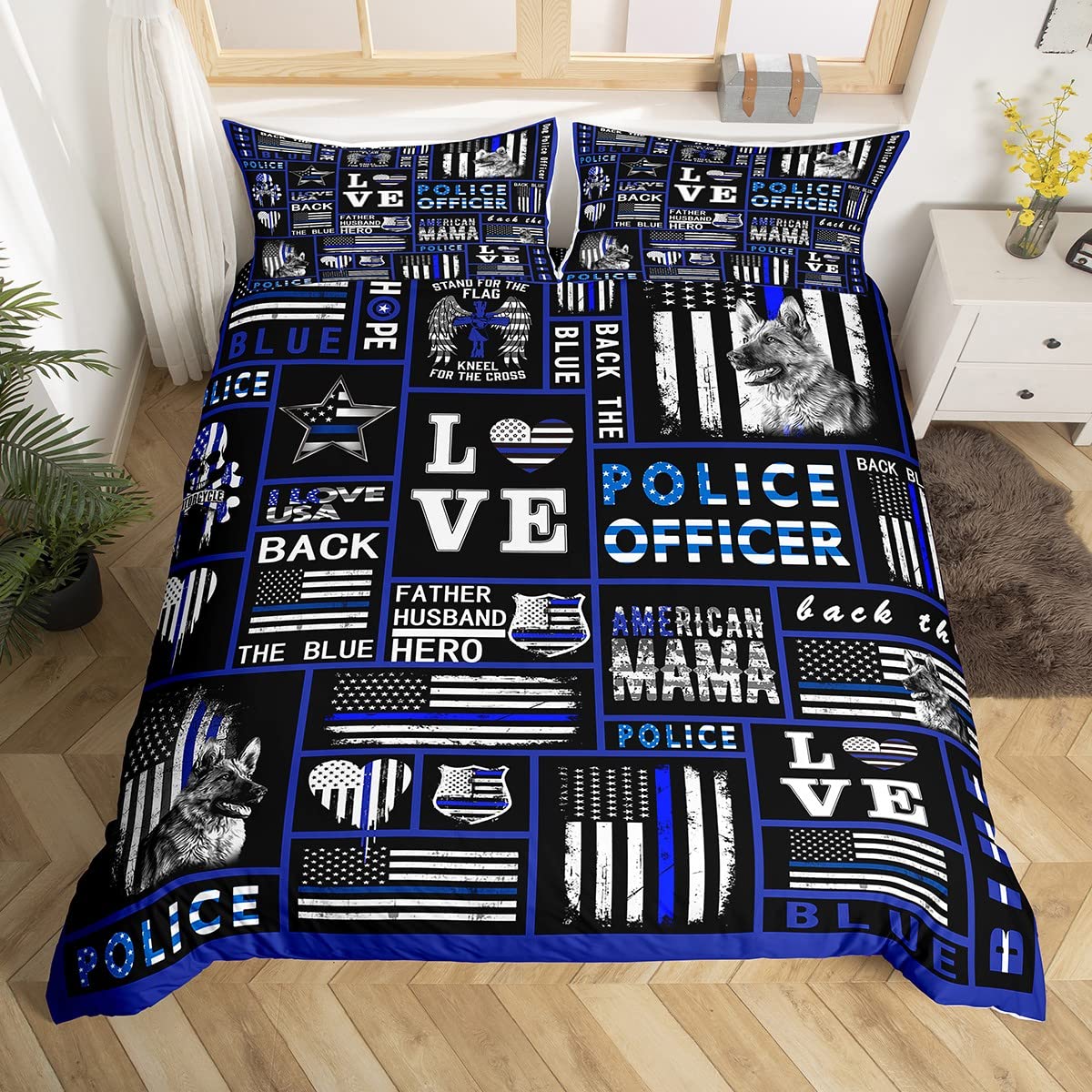 Housse de couette chien de police : le cadeau de lit idéal pour un enfant passionné