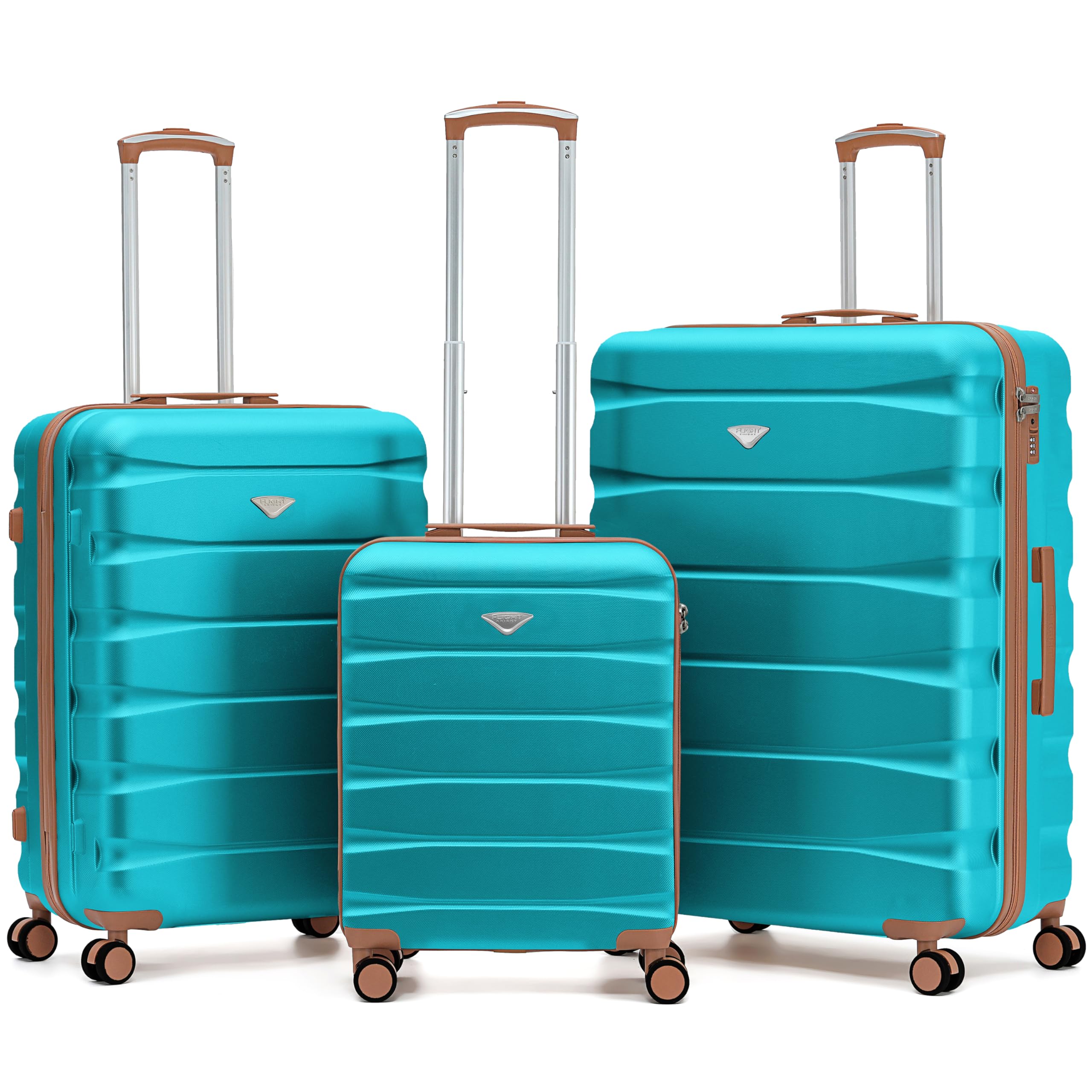 Flight Knight Underseat Cabin Suitcase 45x36x20cm | Free Hand Luggage for EasyJet & Wizz Air | Lightweight ABS Hard Shell with 8 Silent-Glide Spinner Wheels | Max Space Travel Bag — view 310