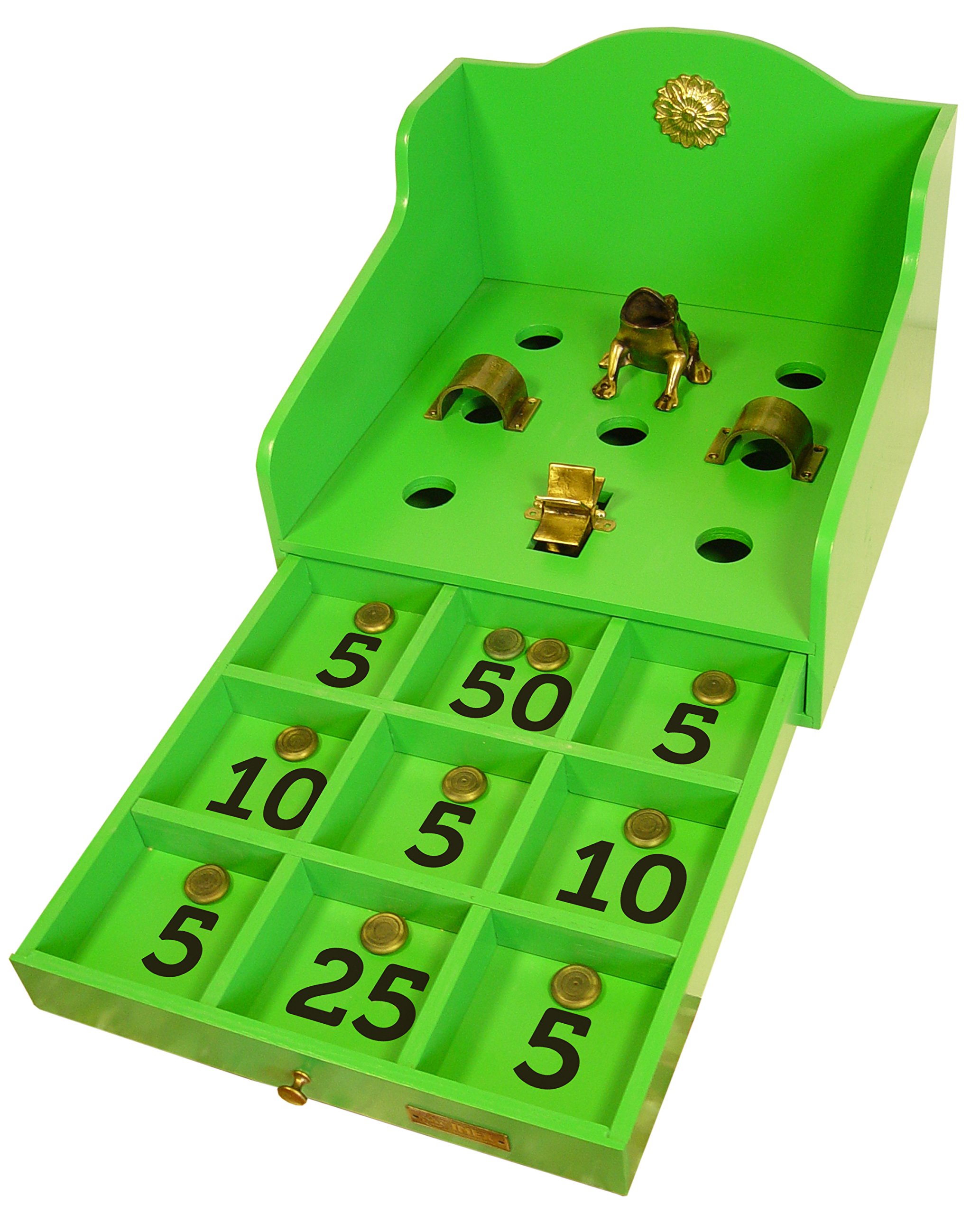 IMEX EL ZORRO 71758 Sobremesa Juego Rana Madera, Verde, M