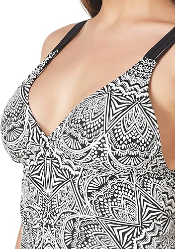 Miniatura 9 de La Blanca Top de traje de baño tankini con espalda cruzada para mujer
