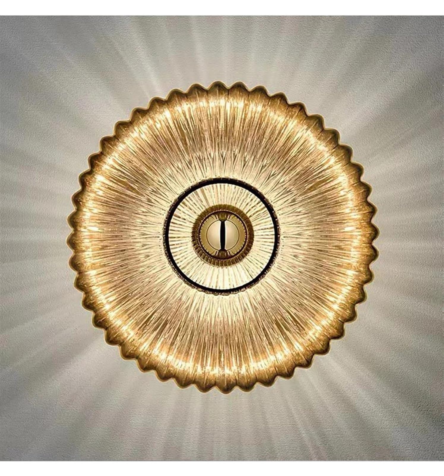 Indoor Wall Lamp Luminaires D'intérieur Simples PourLa Décoration Maison Lampes Murales Modernes Luminaires Ondulés En Verre Pour Couloirs Escaliers Et Salles À Manger Hallway Staircase Wall Sconce (