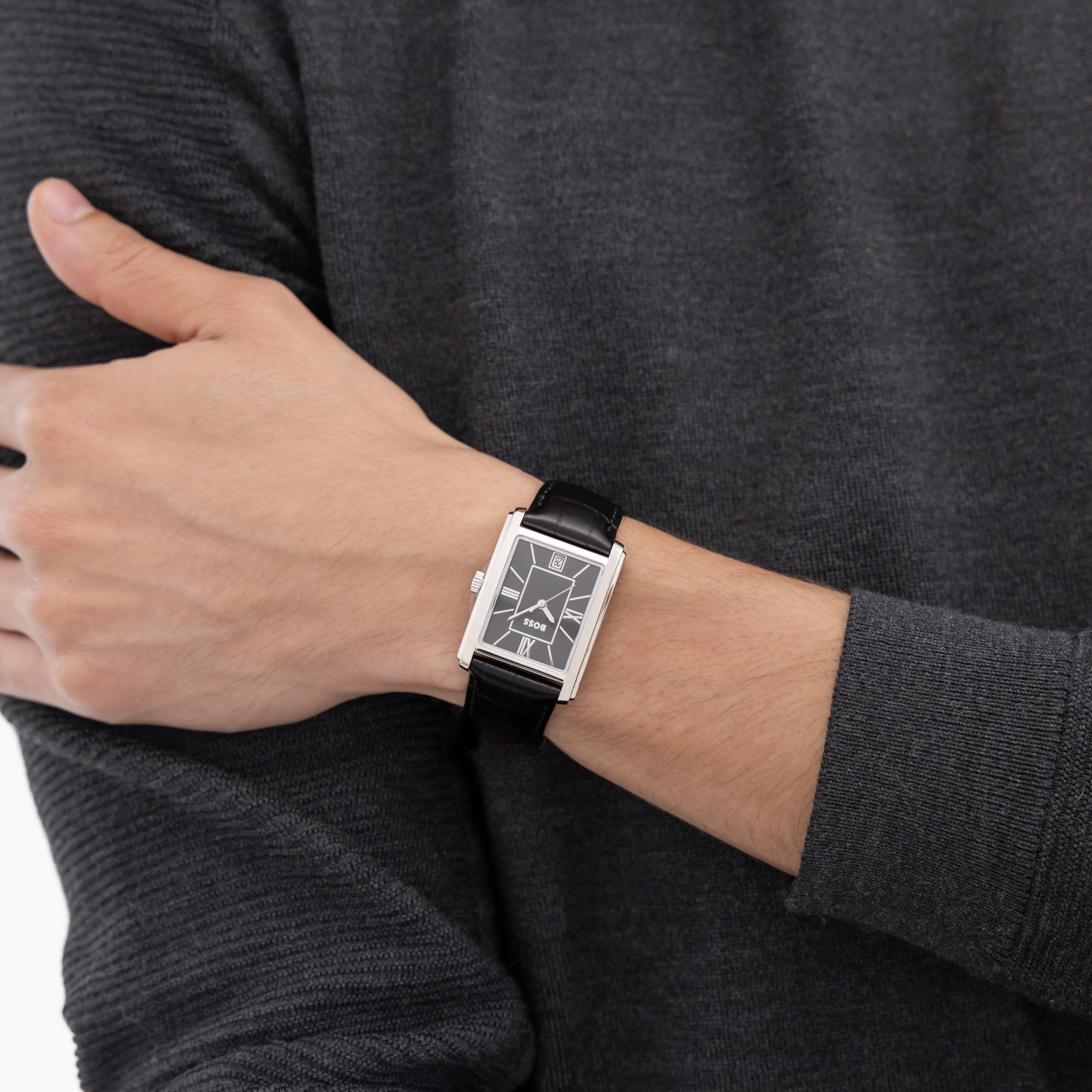 BOSS Principle Dress Collection 1514300 - Reloj analógico para Hombre, con Correa de Piel marrón