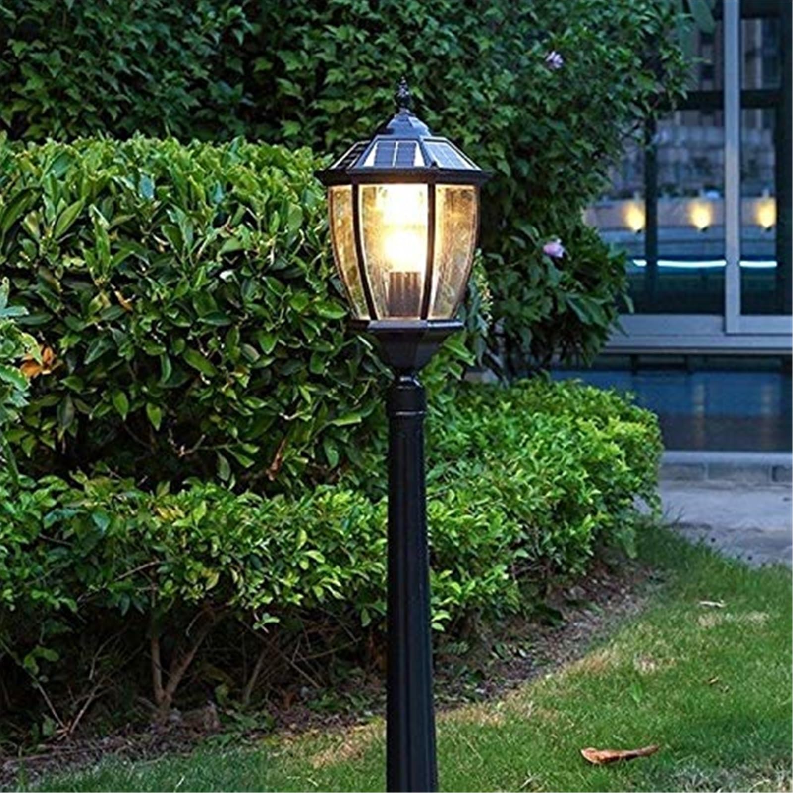 Solarne lampy słupkowe lampy na zewnątrz wiktoriańskie antyczne zewnętrzne solarne lampy uliczne wodoodporne oświetlenie ogrodowe europejska ścieżka krajobrazowa lampa retro słup wysoki słup A