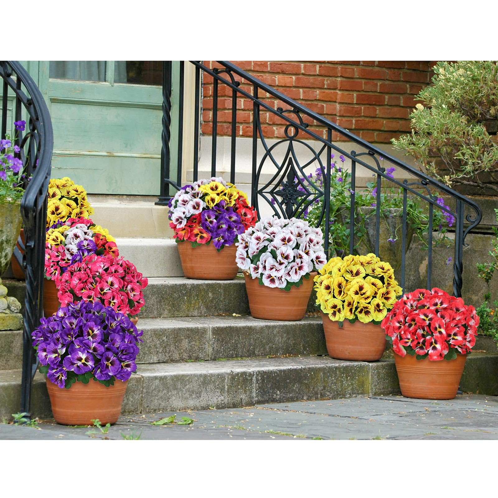 Amazon.de: SOMYTING 10 Bndel Knstliche Balkonblumen Wie Echt Balkon  Knstliche Blumen Auenbereich UV-bestndig Wetterfest Knstliche  Balkonpflanzen Balkonblumen fr Haus Fensterbank Hochzeit Dekor(Rose rot)