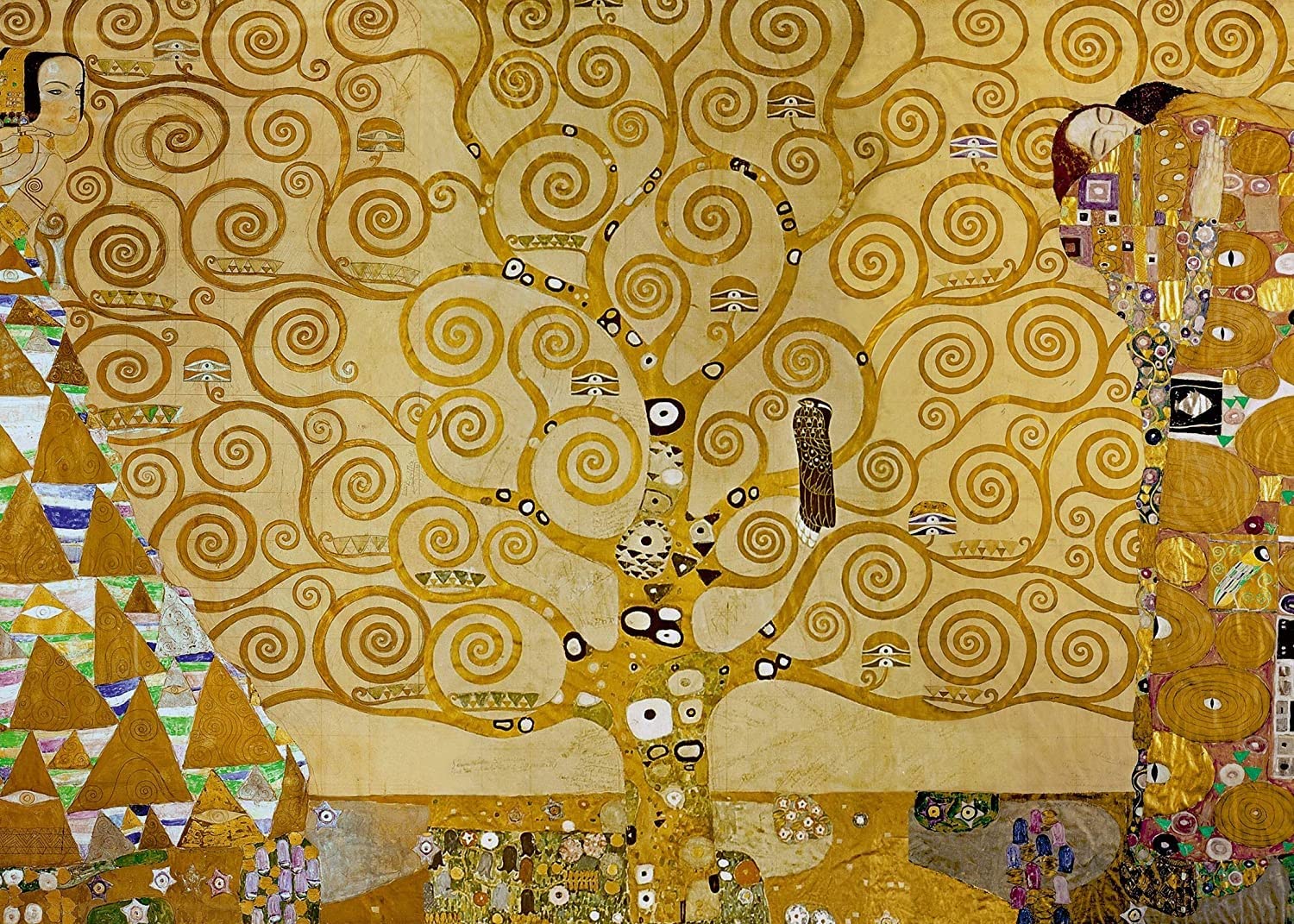 Ravensburger 16848 4 Art Collezion: L'albero della vita Gustav Klimt puzzle, drzewo życia, 1000 pezzi