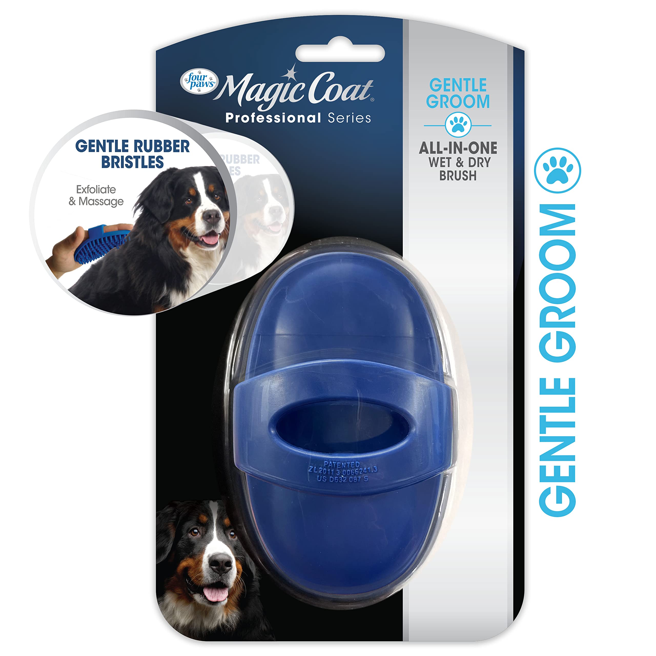 Four Paws Magic Coat Love Glove Cepillo de baño para Perro