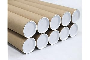 MagicWater Supply Premium Mailing Tubes - 3 x 36 Inches - 10-Pack