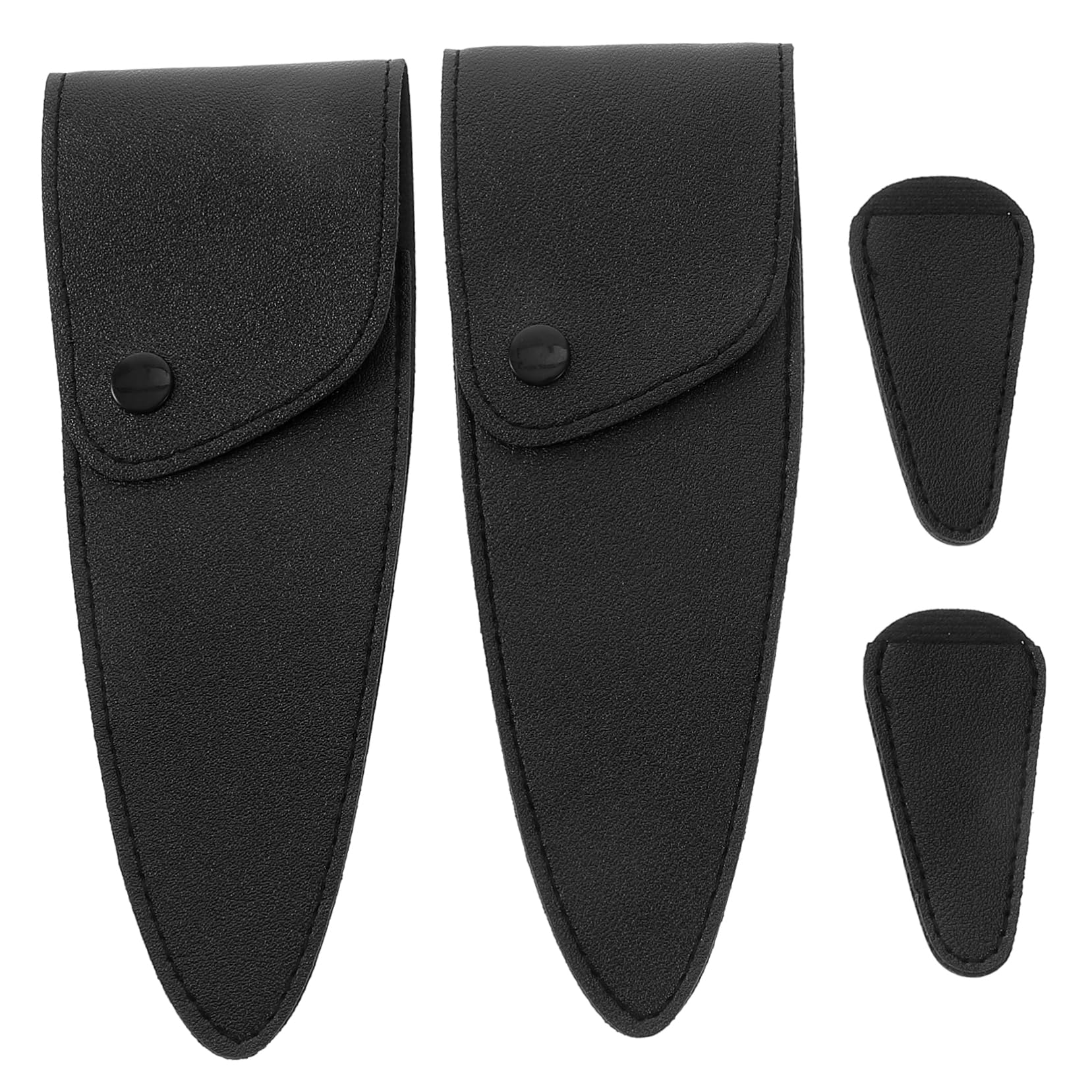 FRCOLOR Scissor Sheath Safety Protector 4-piece Pu Scissor Cases Haircutting Scissor Covers