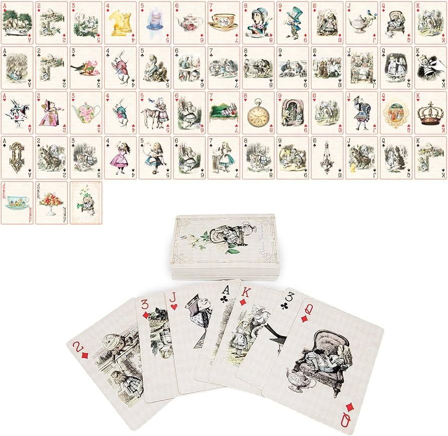 amazon-com-serenity-fair-alice-adventures-in-wonderland-theme-unique-playing-cards-for-fun-laughter-waterproof-playing-cards-for-party-games-standard-playing-card-decks-pack-of-1-toys for Free Printable Alice In Wonderland Playing Cards Amazon.com: Serenity Fair Alice Adventures in Wonderland Theme Unique Playing Cards for Fun & Laughter Waterproof Playing Cards for Party & Games, Standard Playing Card Decks (Pack of 1) : Toys & for Free Printable Alice In Wonderland Playing Cards