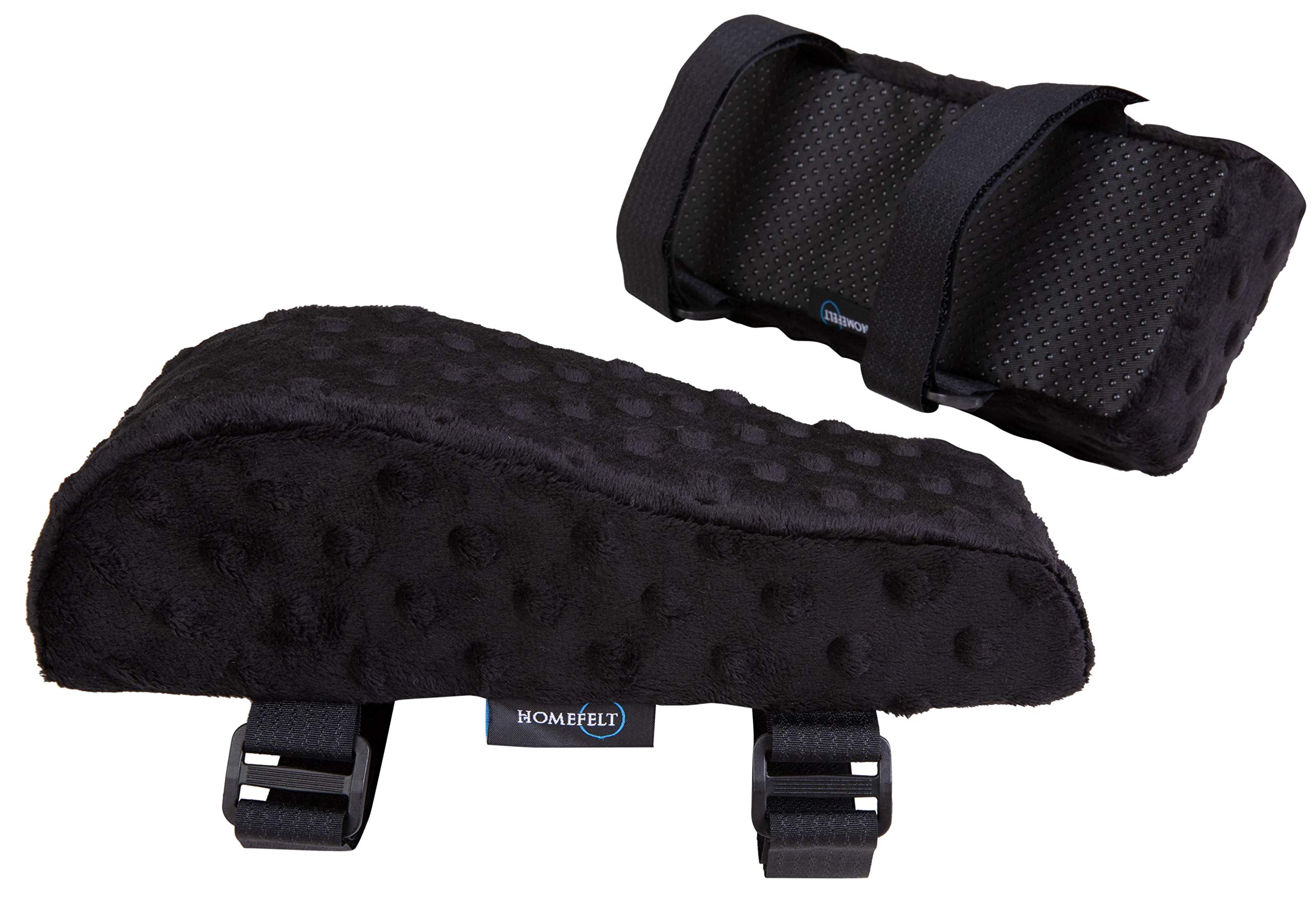 Chair Armrest Pad - Comfy, Foam Armrest Pads for Office Chair with Soft Massage Dimples - Alleviate Pain and Stress in Elbows and Forearms - Elevated Design - Pressure Relief - 2 Pads