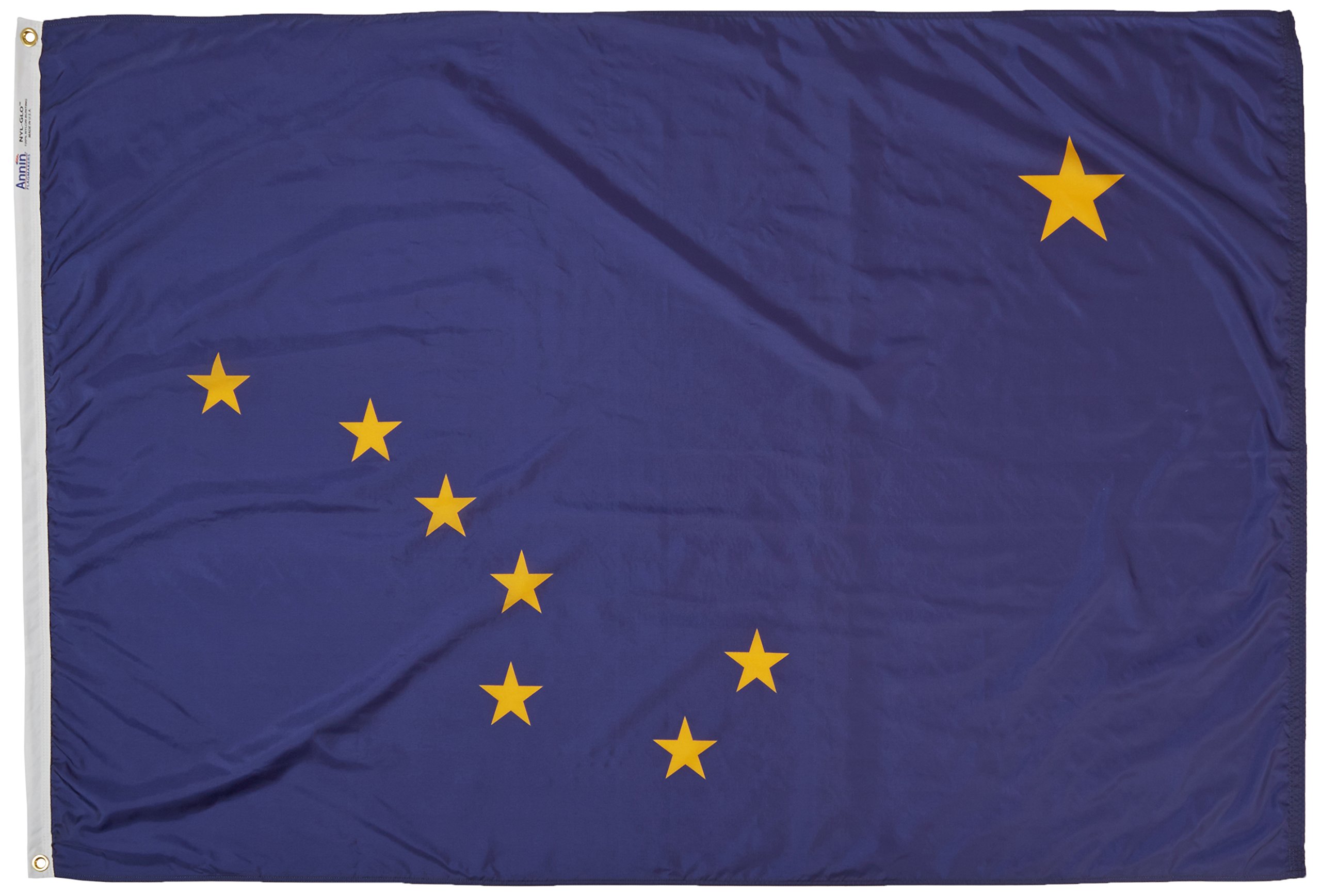 Annin Flagmakers Alaska State Flag USA-Made to Official State Design Specifications, 4 x 6 Feet (Model 140170)
