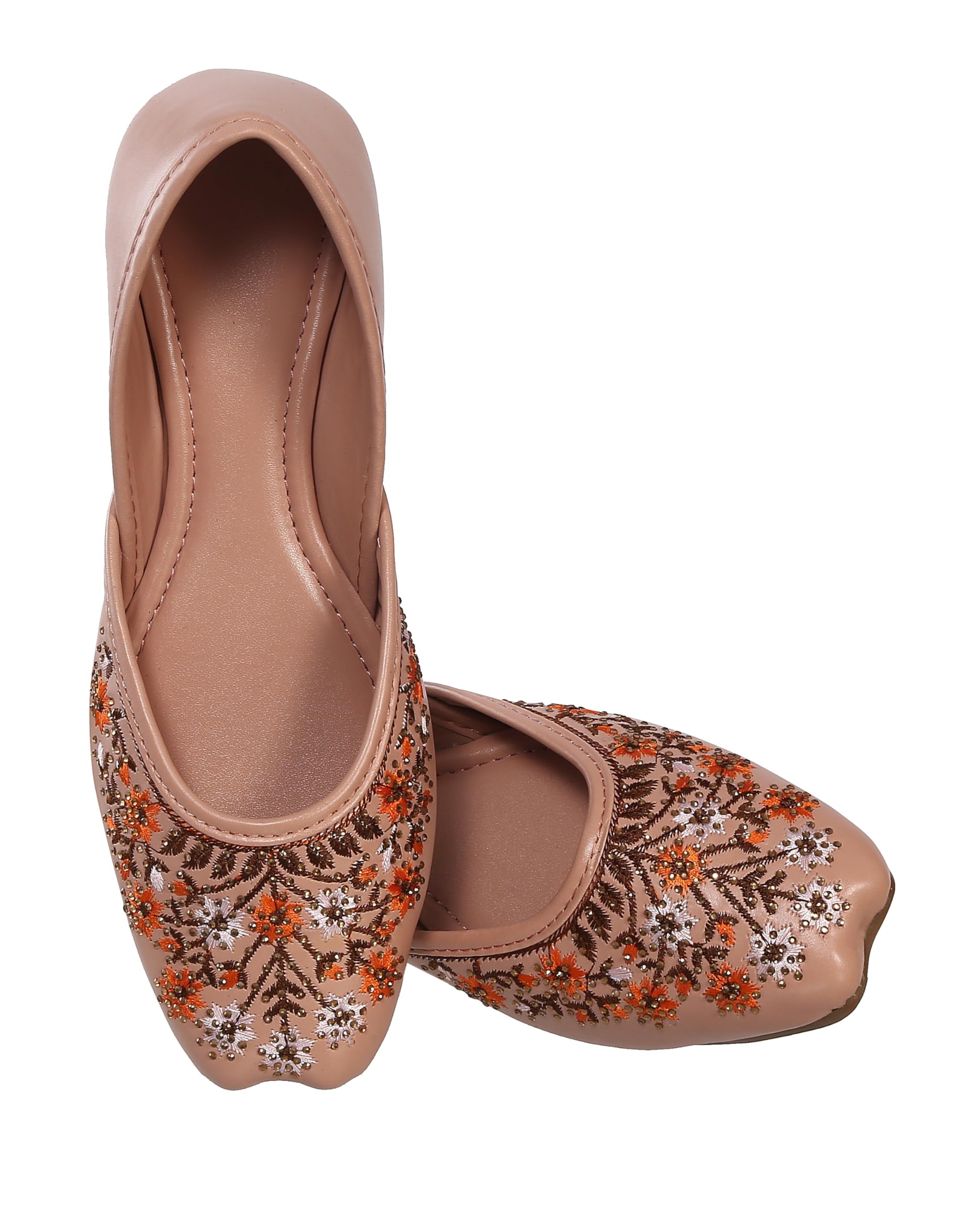 Women's Designer Emboidery with Stone Work Punjabi Jutis-picture-48