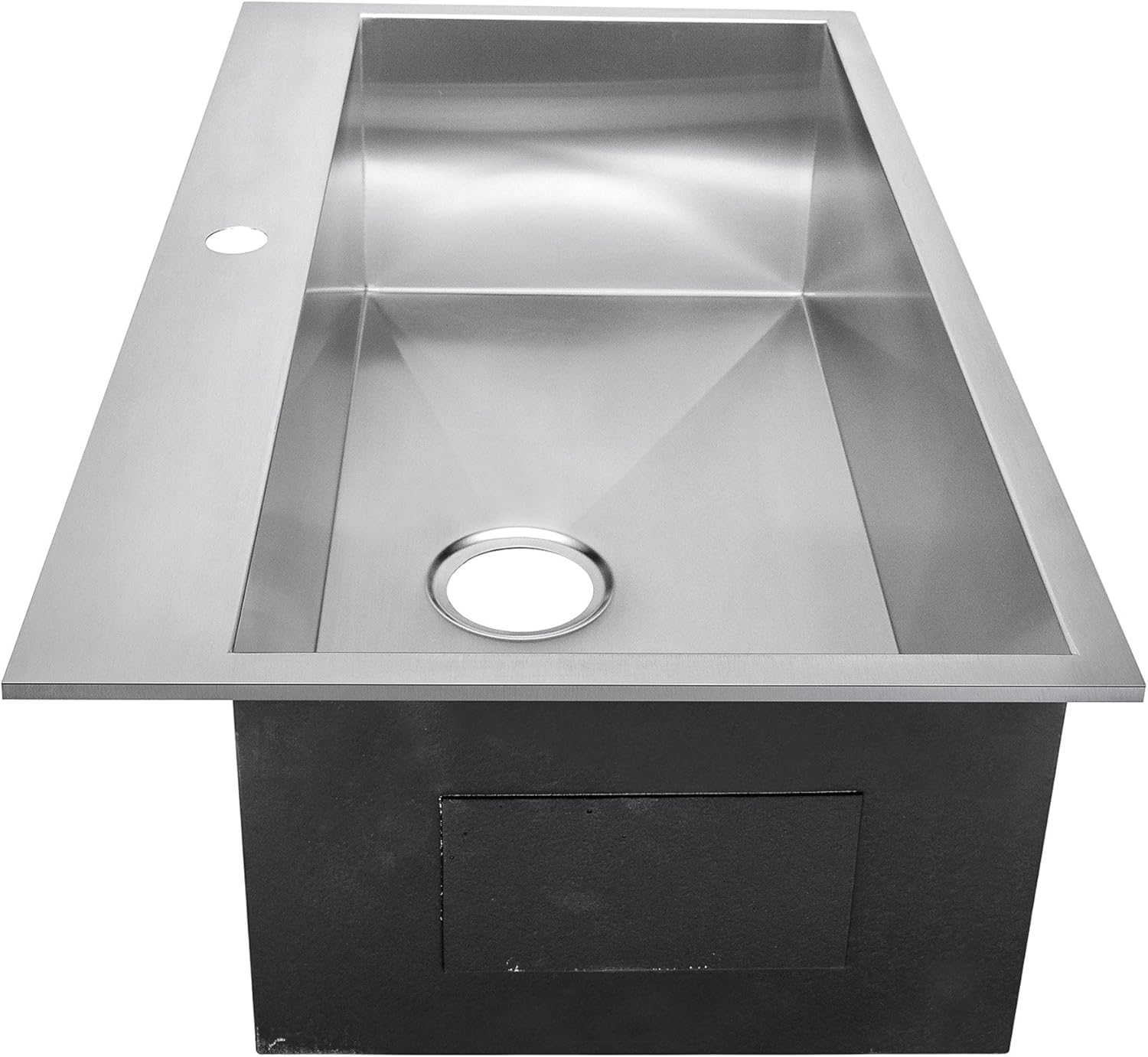 33" x 22" x 9" Top Mount Handmade Stainless Steel Single Basin Kitchen Sink