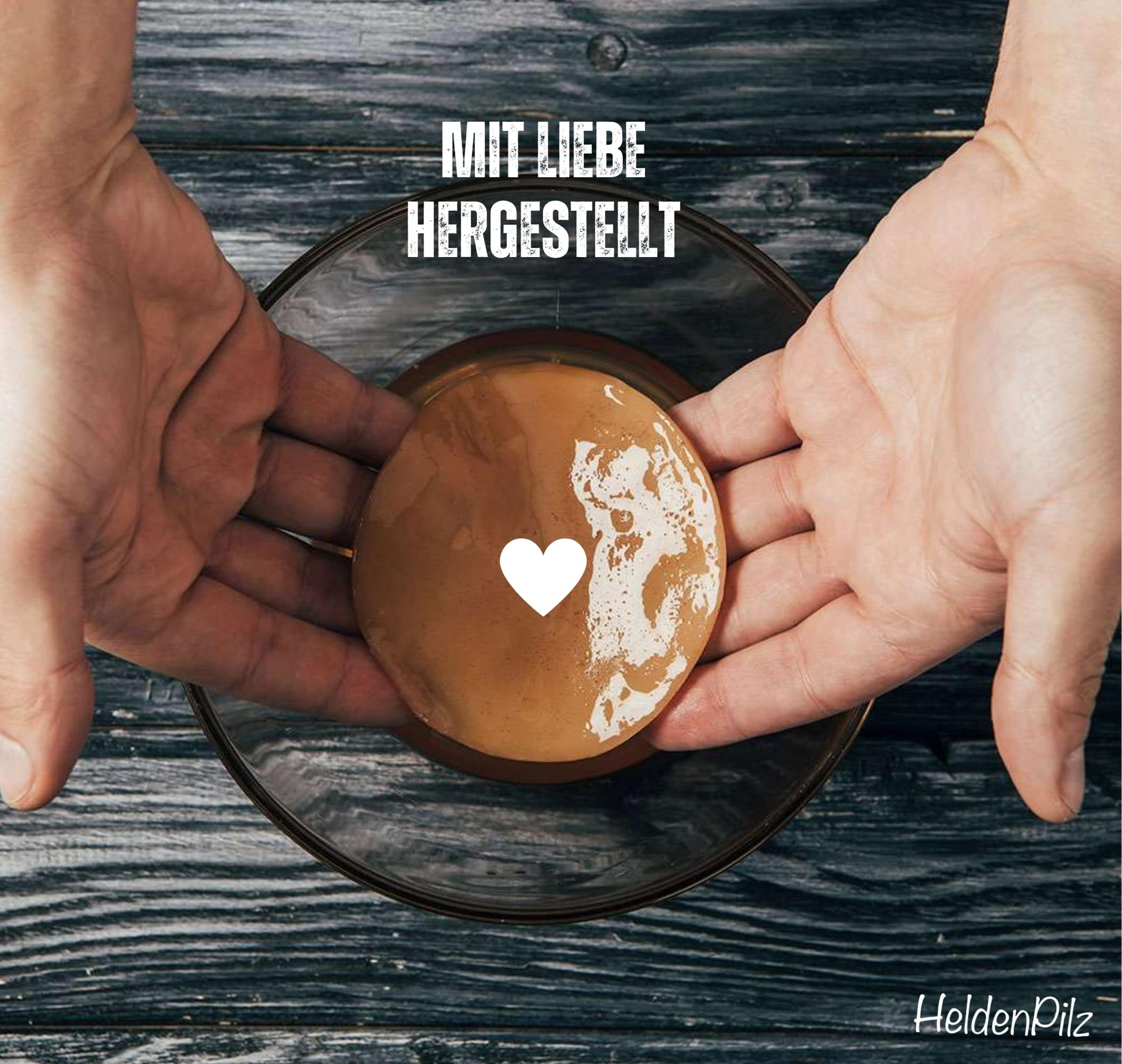 HeldenPilz Kombucha - Scoby vital y potente con líquido de raíz | Para 6 l de kombucha | Garantía de éxito, 100% natural, duradero