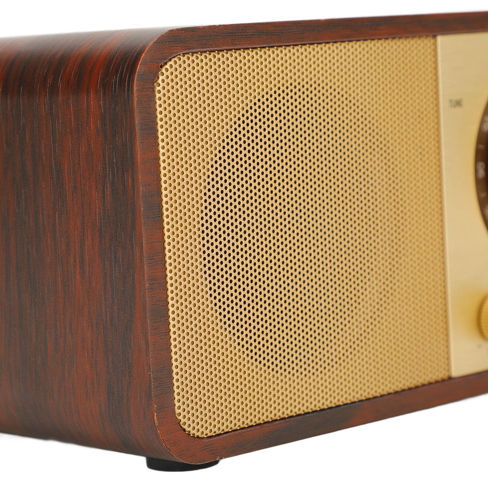 Tonysa Cassa Bluetooth retrò in Legno, Suono Chiaro Portatile | Design leggero, adatto per bar, musica all\'aperto, materiale in legno resistente