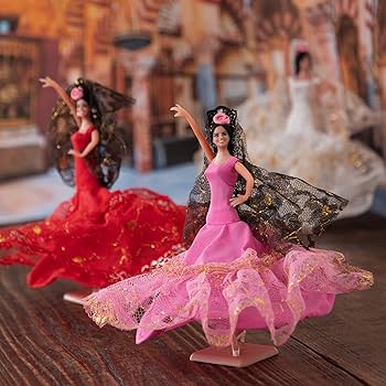 Amazon.co.jp: スペイン製 フラメンコドール フラメンコ人形