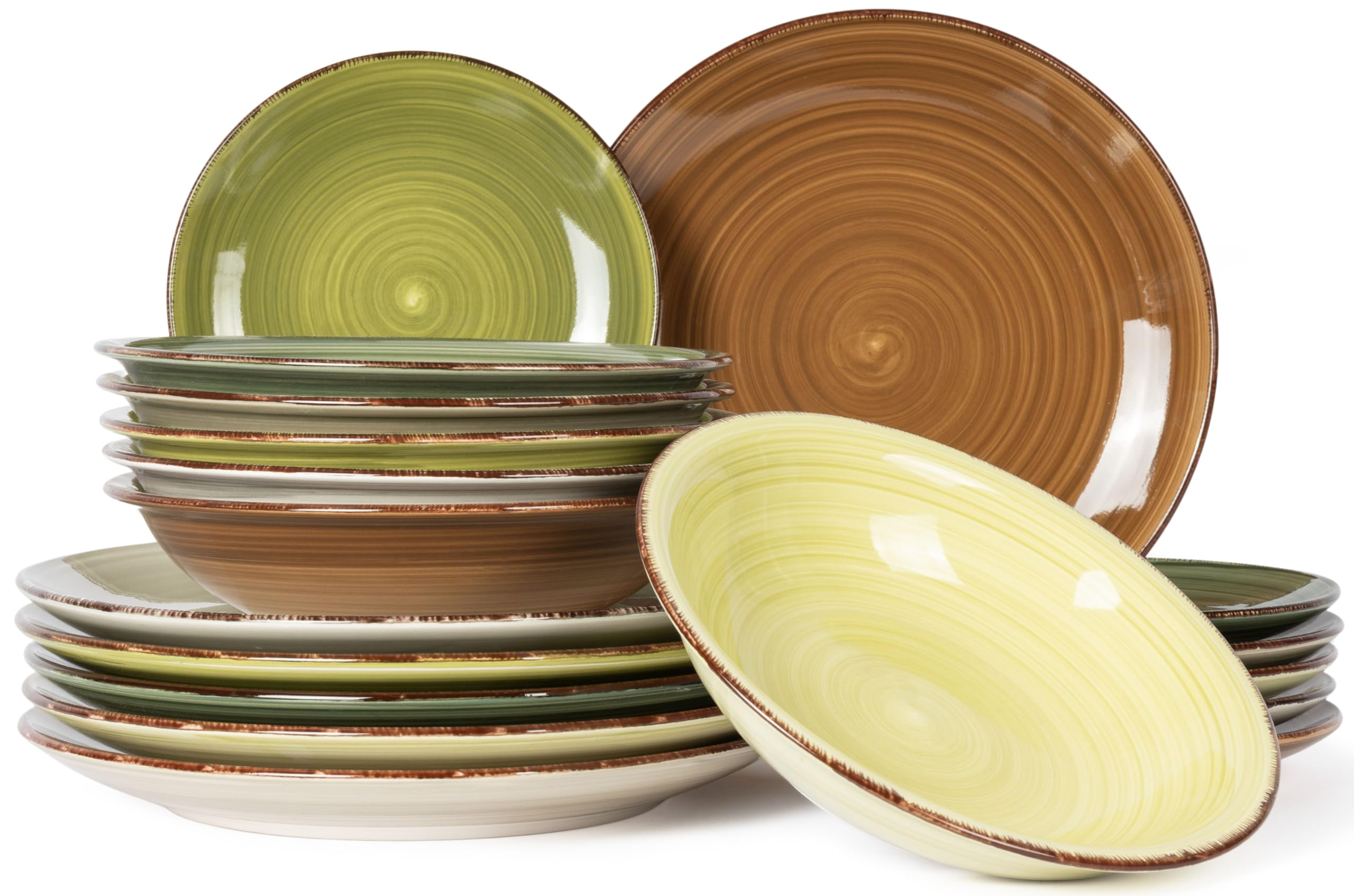Studio Tavola Deep Forest 18-Piece Tableware Set Home & Kitchen