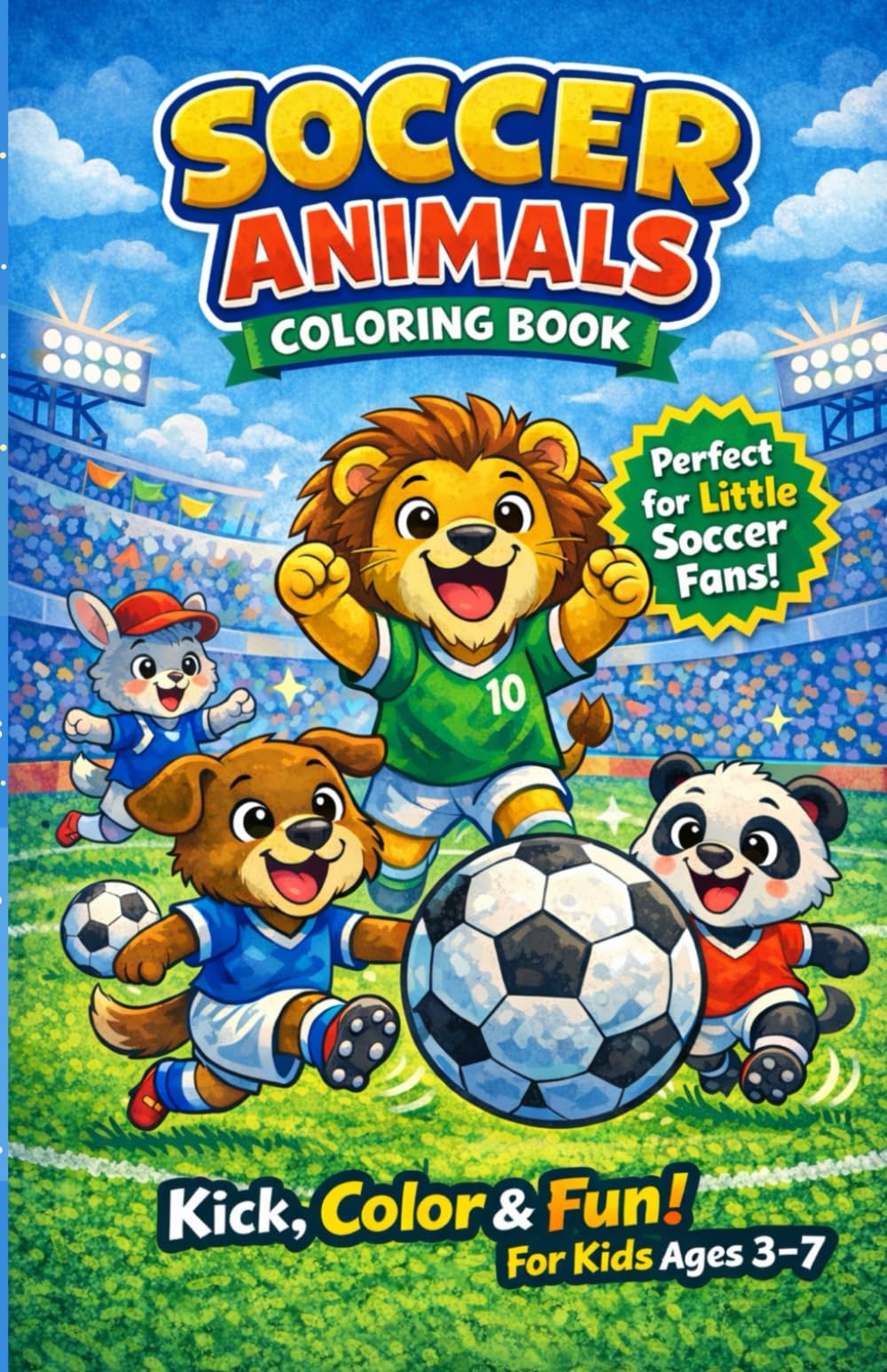 Animal Soccer Stars – Coloring Book!