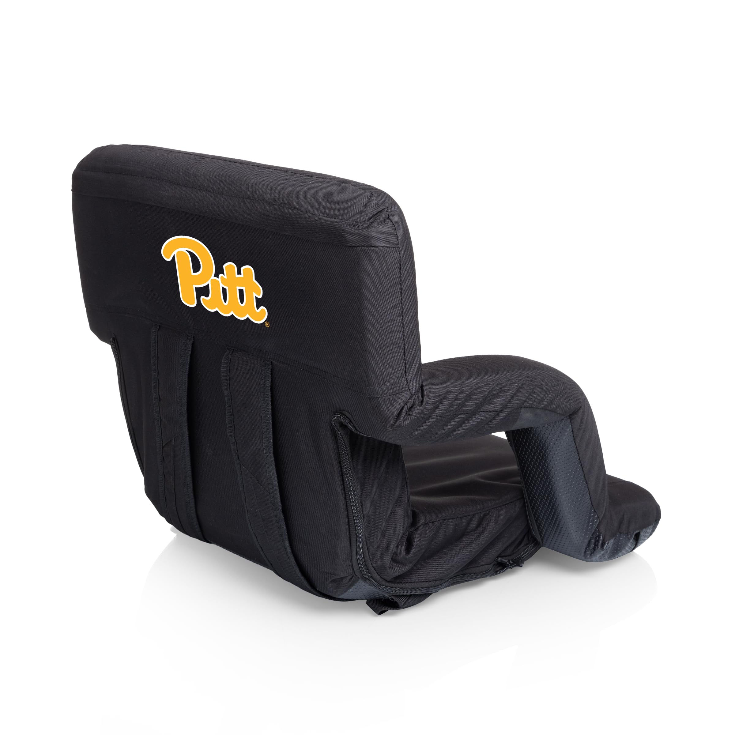 PICNIC TIME NCAA Pittsburgh Panthers Ventura Portable Reclining Seat, Black