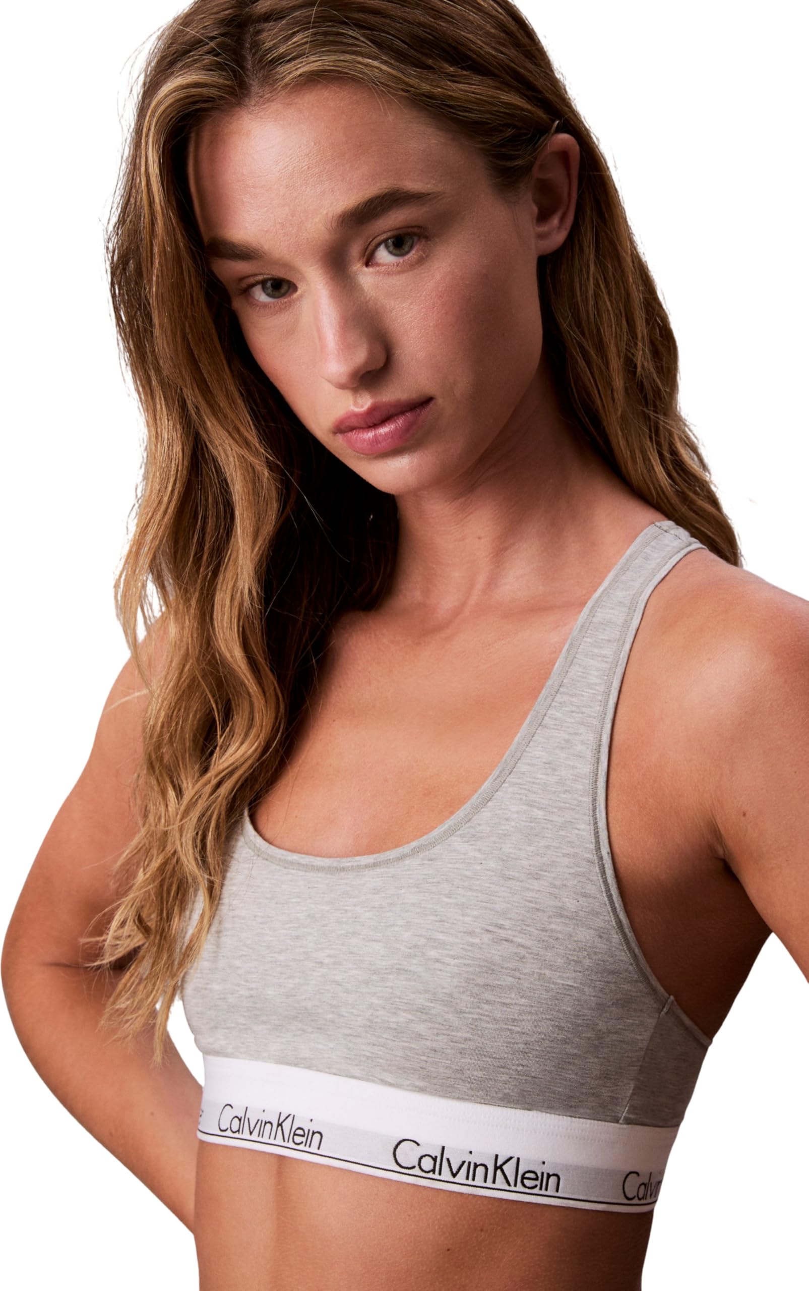 Calvin Klein Donna Bralette Unlined con Fascia con Logo