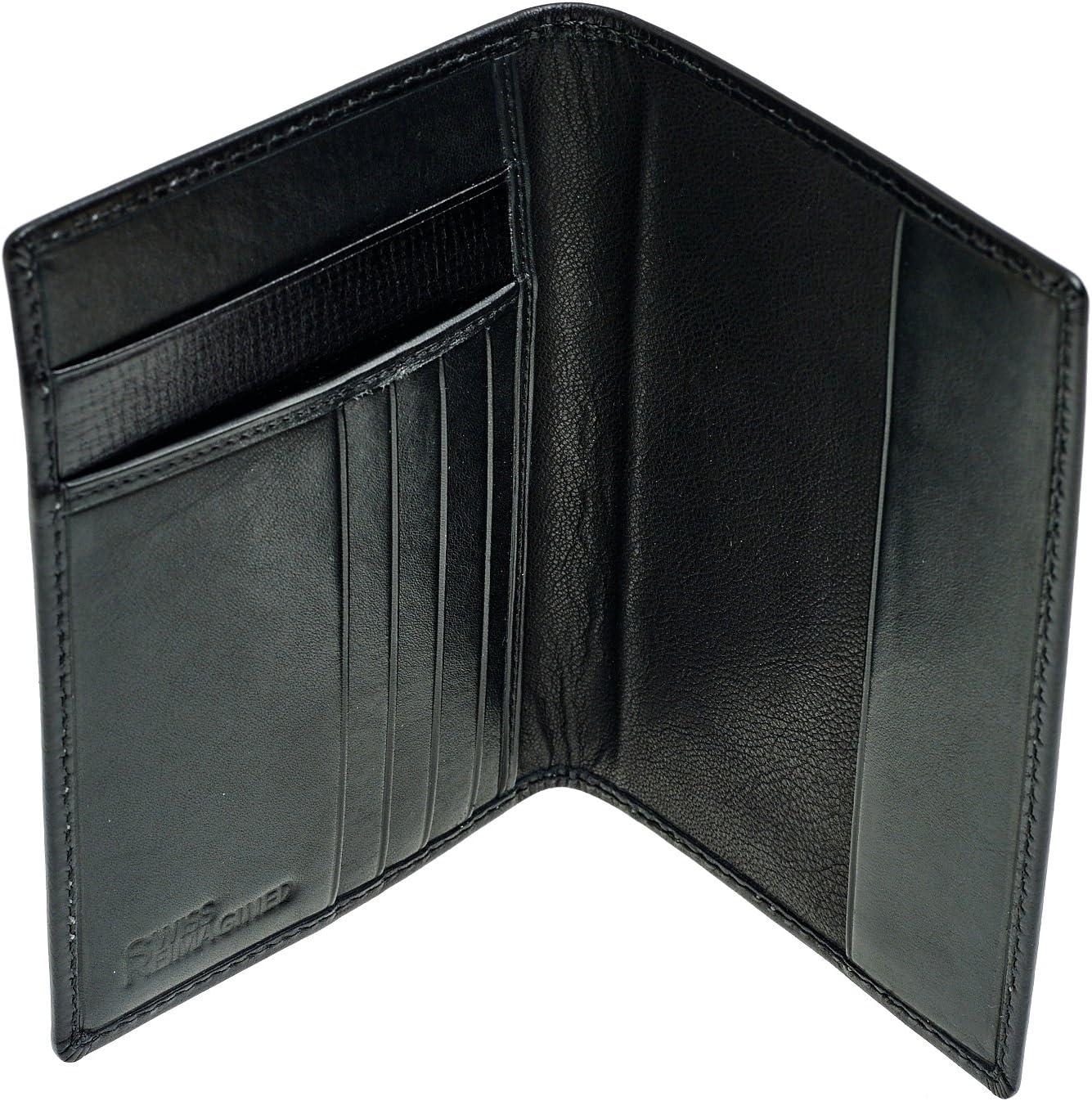  | SWISS REIMAGINED Mens Genuine Leather Slim RFID Passport | Business Travel Wallet | Passport Wallets