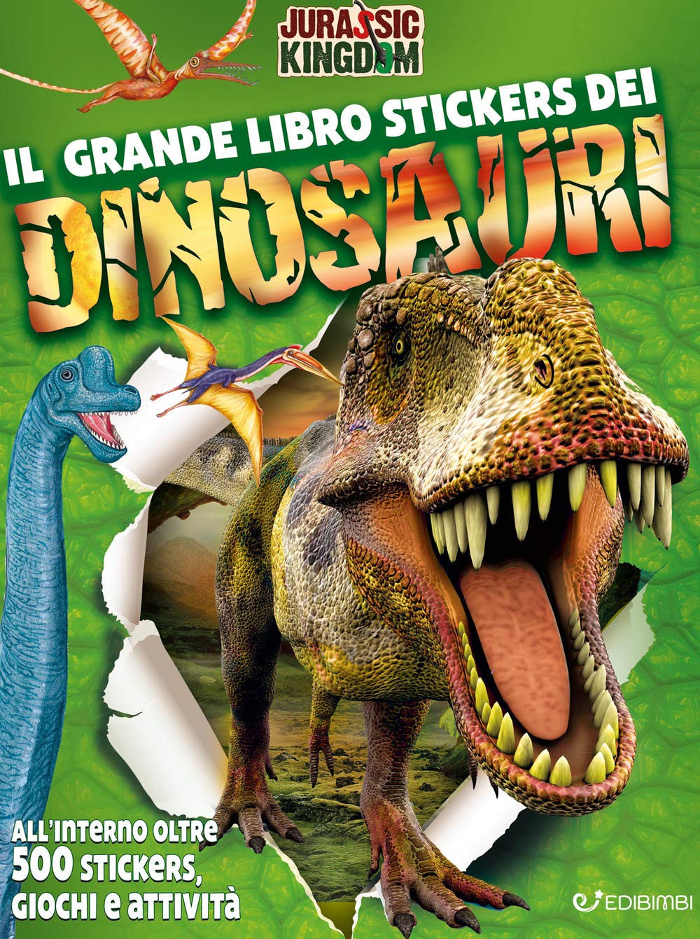 Il grande libro degli stickers dei dinosauri
