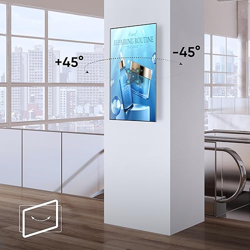 Miniatura 5 de ONKRON Soporte de pared para TV pequeño para pantalla de 10 a 35 pulgadas de hasta 44 libras, soporte de TV giratorio de 360 de perfil bajo con giro