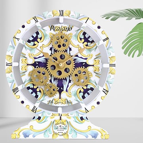 Vista 41 de The Gears - Reloj de pared con engranajes móviles (Vietri, redondo de 36 pulgadas)