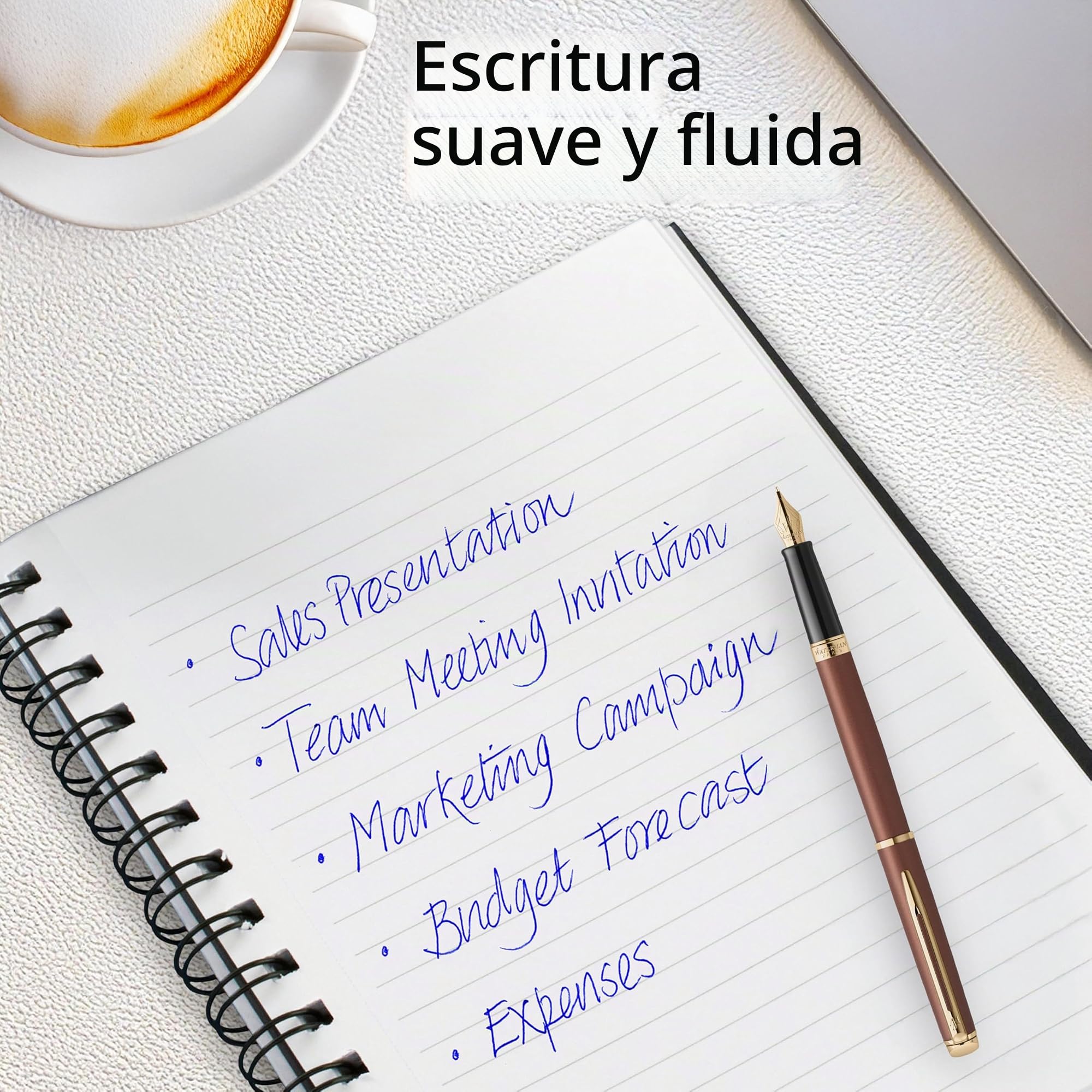 Waterman Hémisphère Pluma estilográfica | La Edición Discreta | Rojo cobre | plumín mediano de acero inoxidable | estuche de regalo
