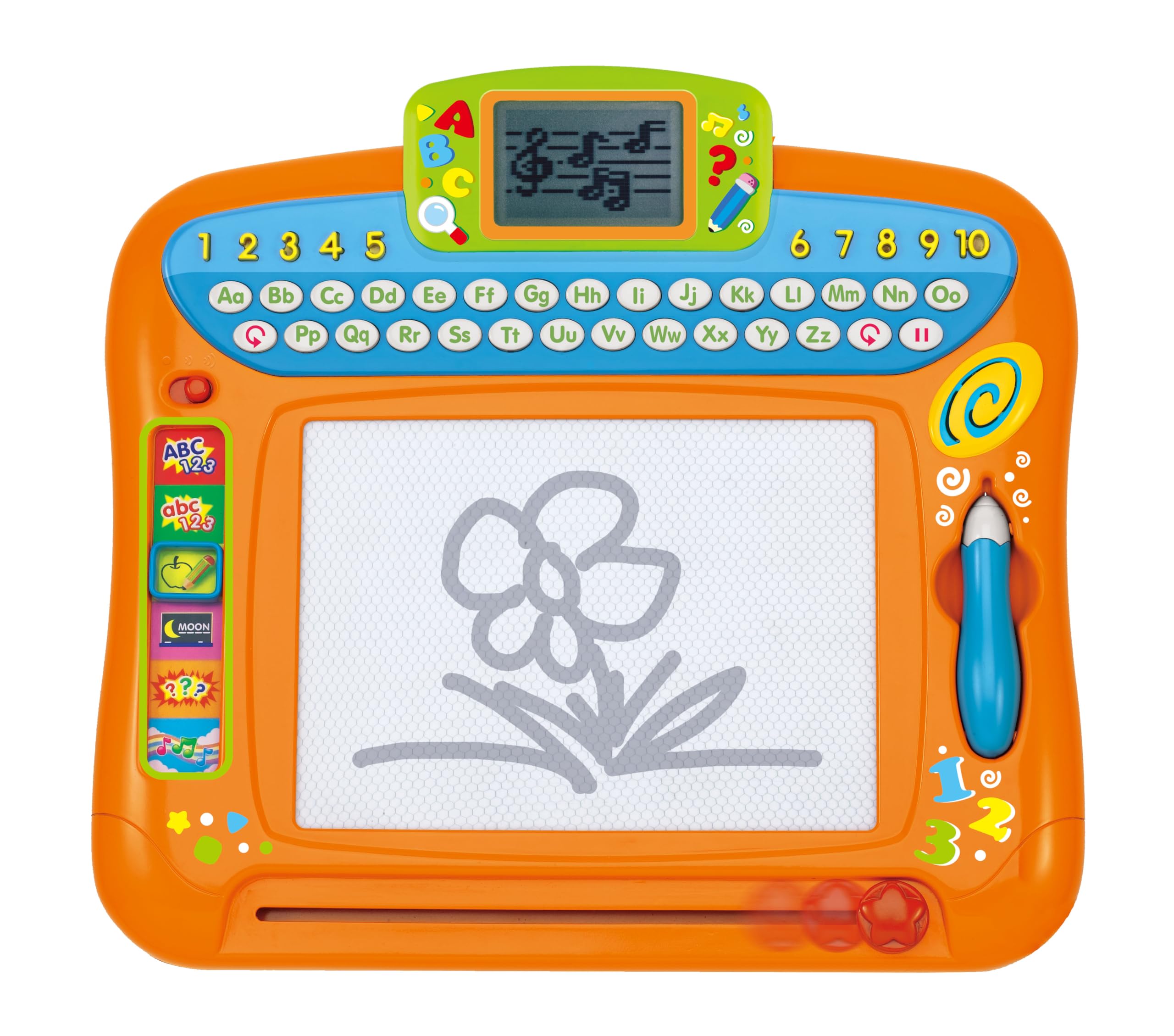 Winfun Write ’N Draw Learning Board | Educational Toy with Drawing Pad, LCD Screen, Alphabet, Numbers, Spelling, Learning Tool & Music Modes | Interactive Educational Toy for Kids Ages 2 Years+