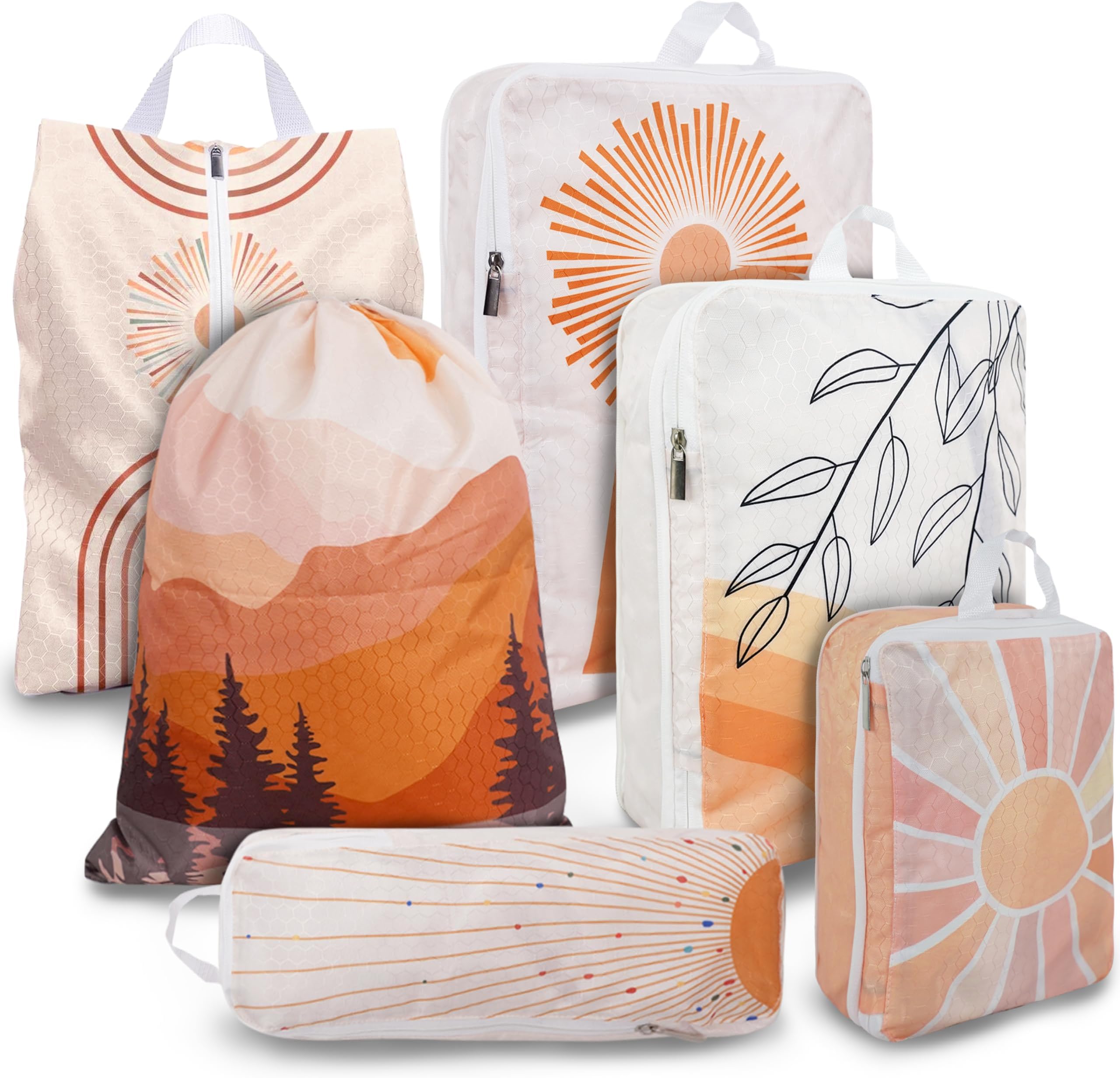 Compression Packing Cubes for Suitcases, 6 Set Travel